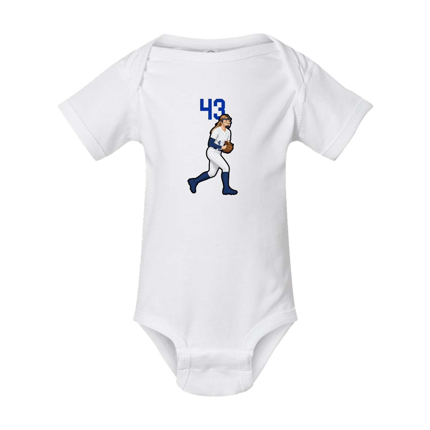 Baby Onesie — Number Top in White