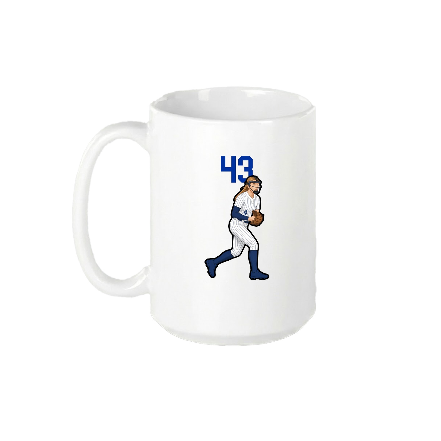 15oz Coffee Mug — Number Top in White
