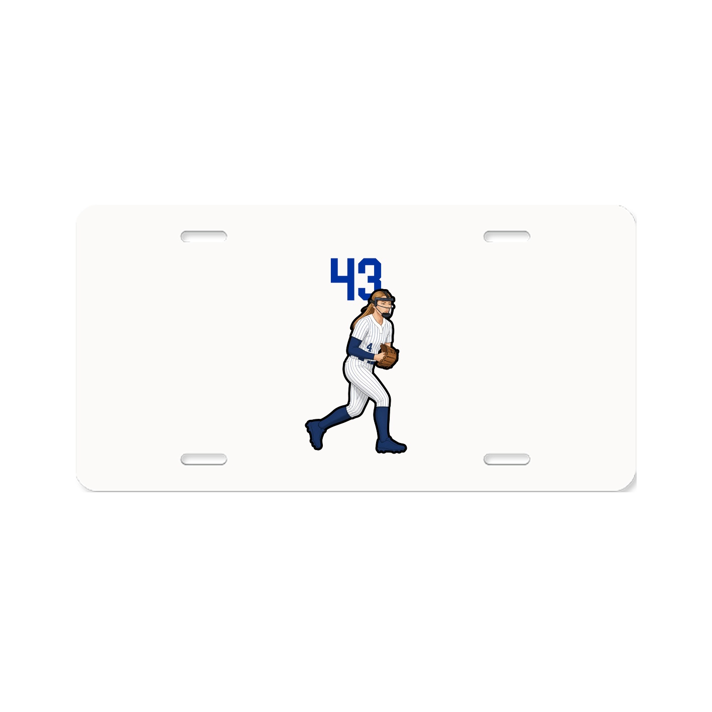 License Plate — Number Top in Classic