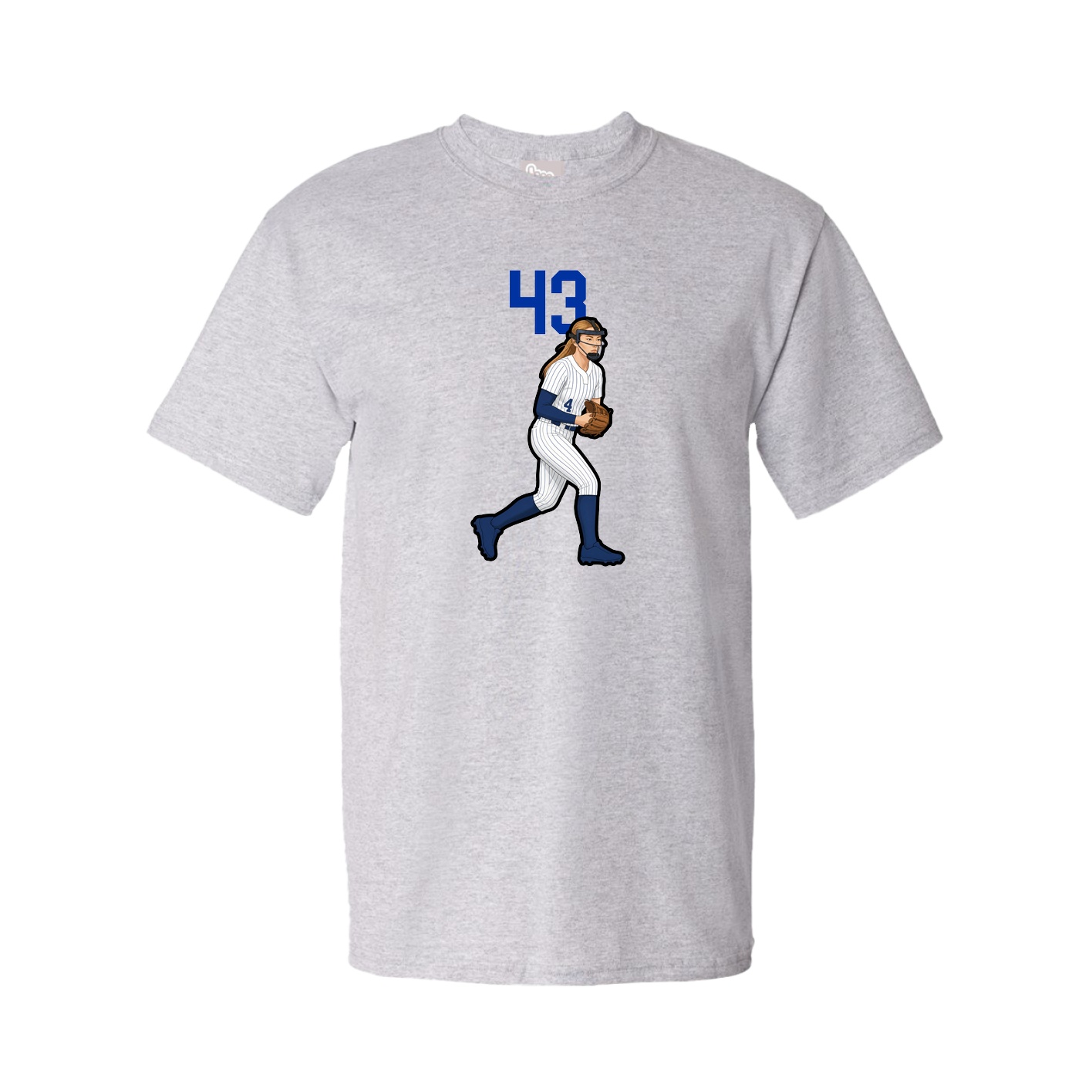 Youth Tee — Number Top in Grey