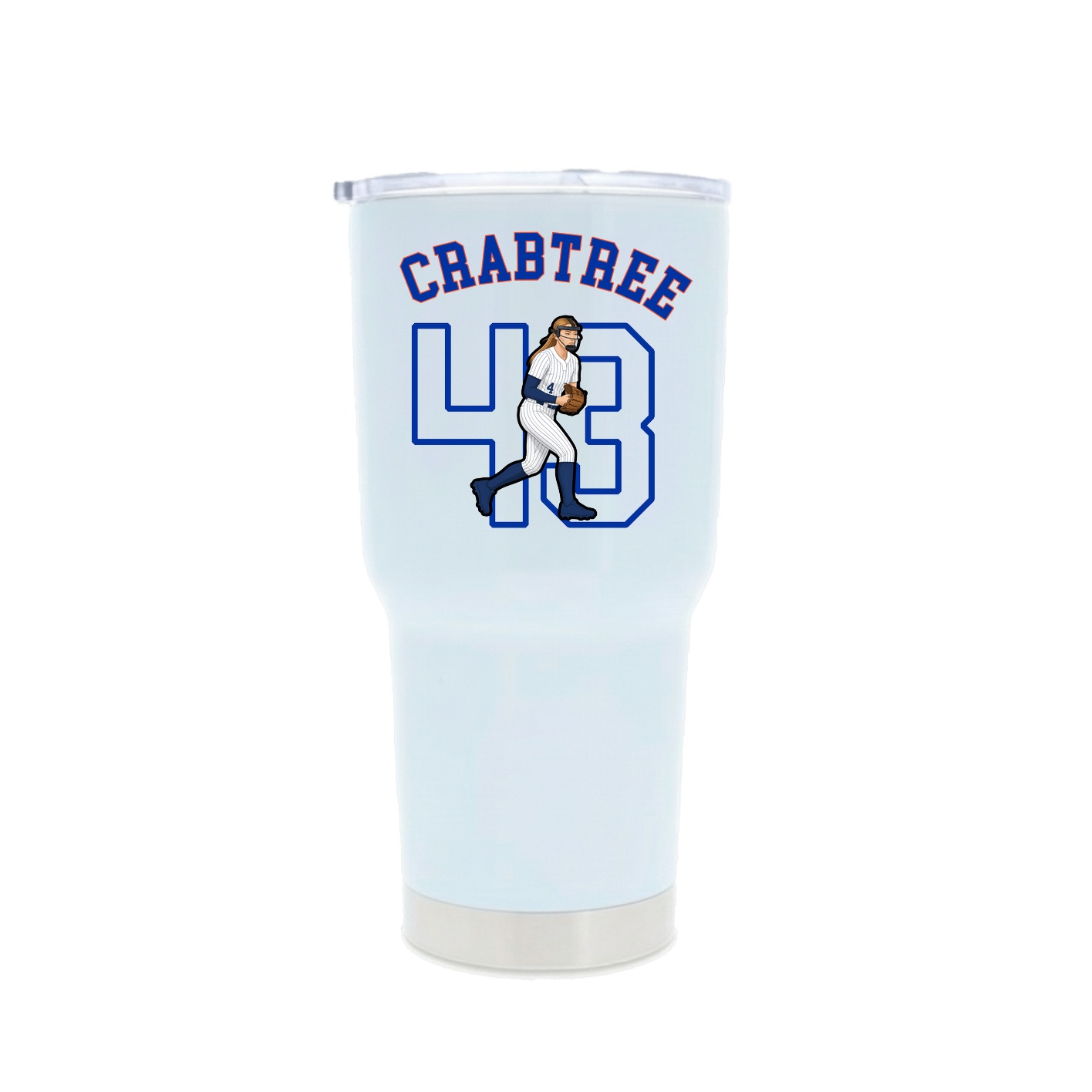30oz Stainless Steel Tumbler — Shirsey Arch in White