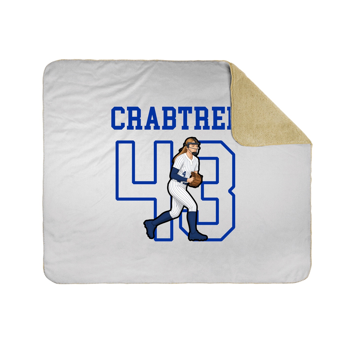 Throw Blanket — Shirsey in White