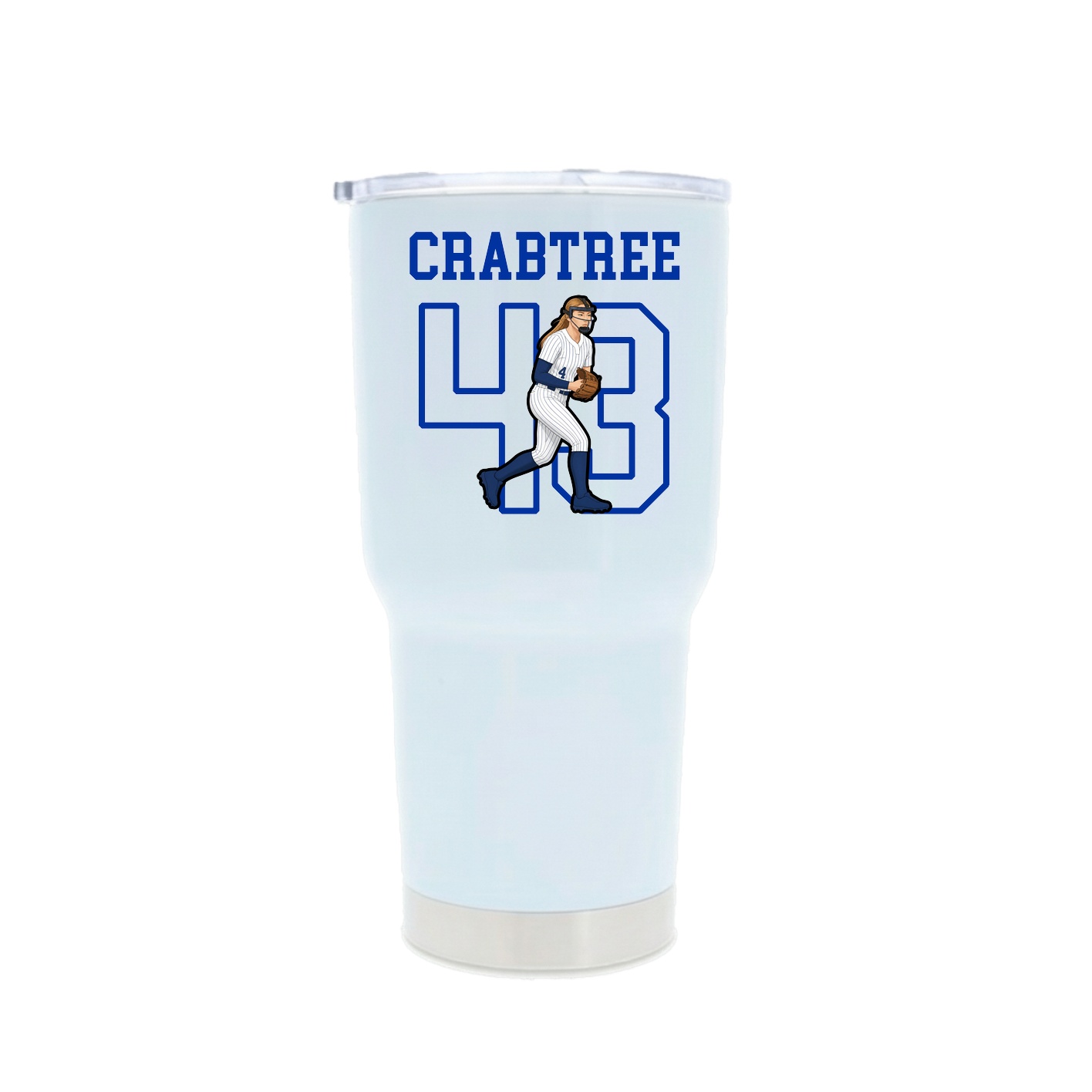 30oz Stainless Steel Tumbler — Shirsey in White
