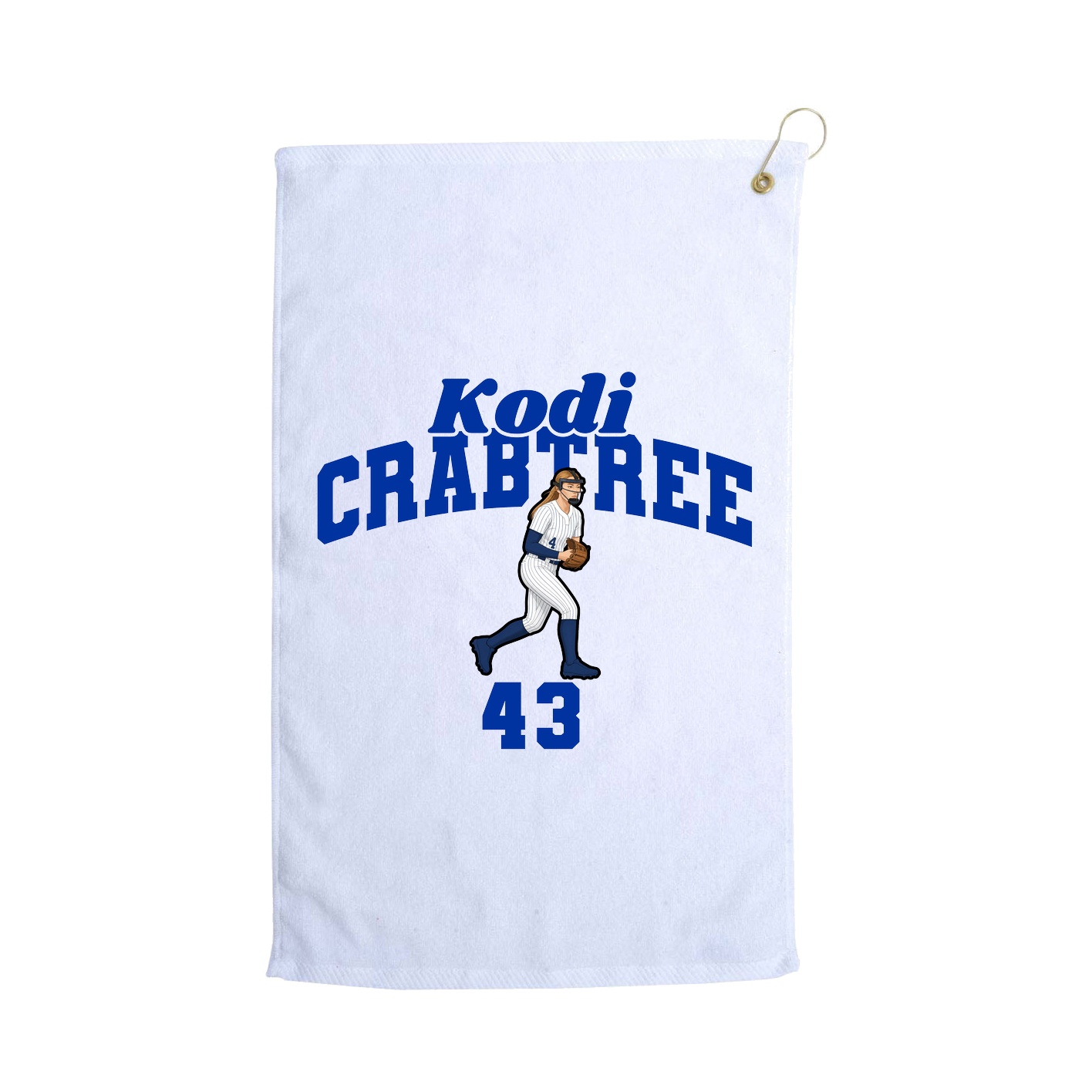 Golf Towel — Signature Arch in White