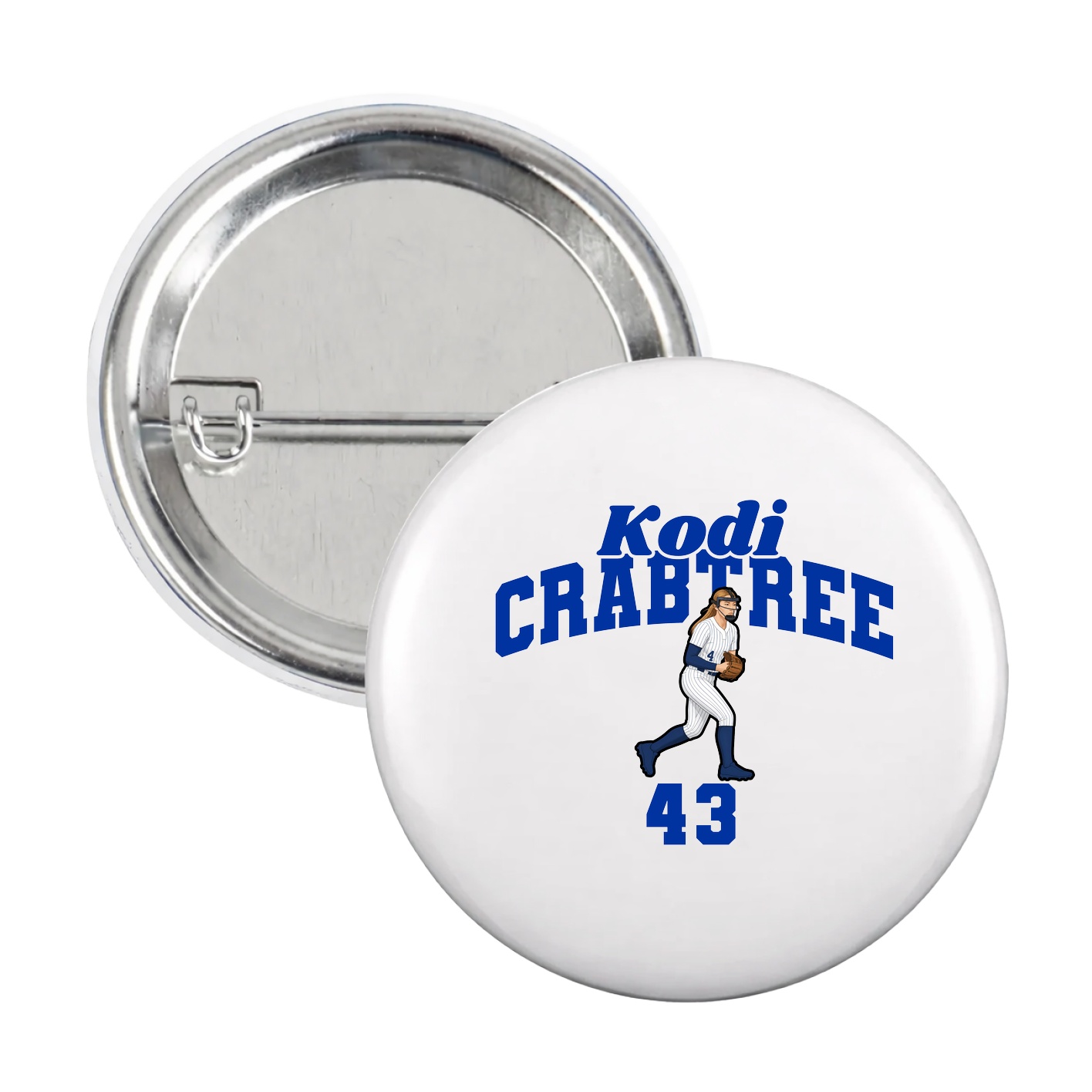 Game Day Button — Signature Arch in White