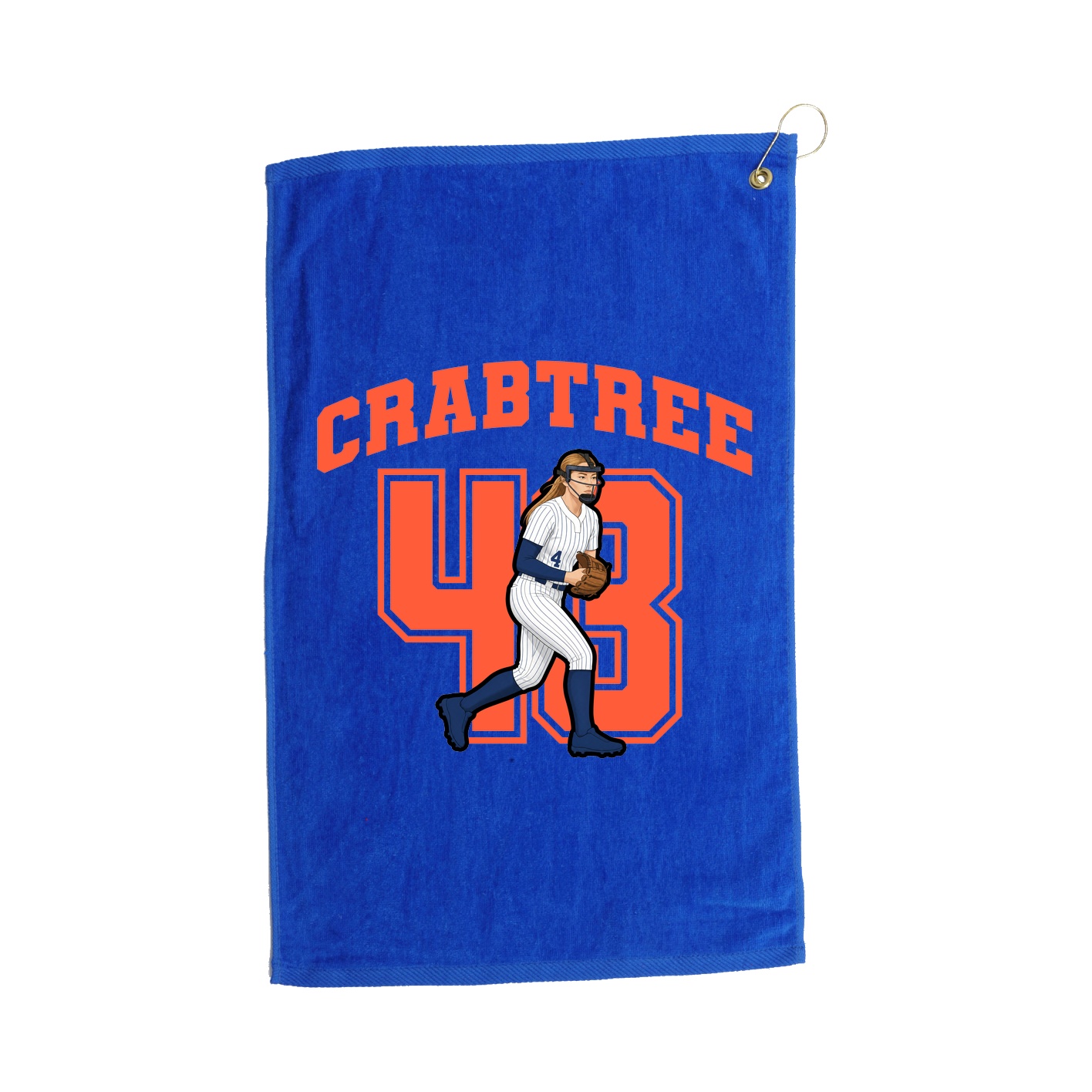 Golf Towel — Number in Royal