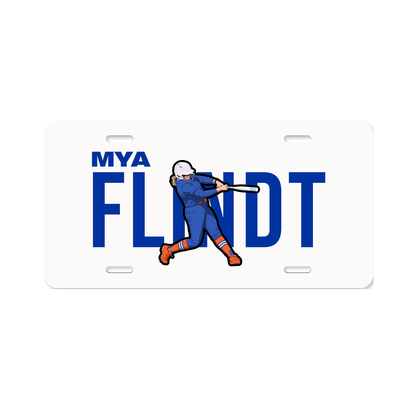 License Plate — Player Name in Classic