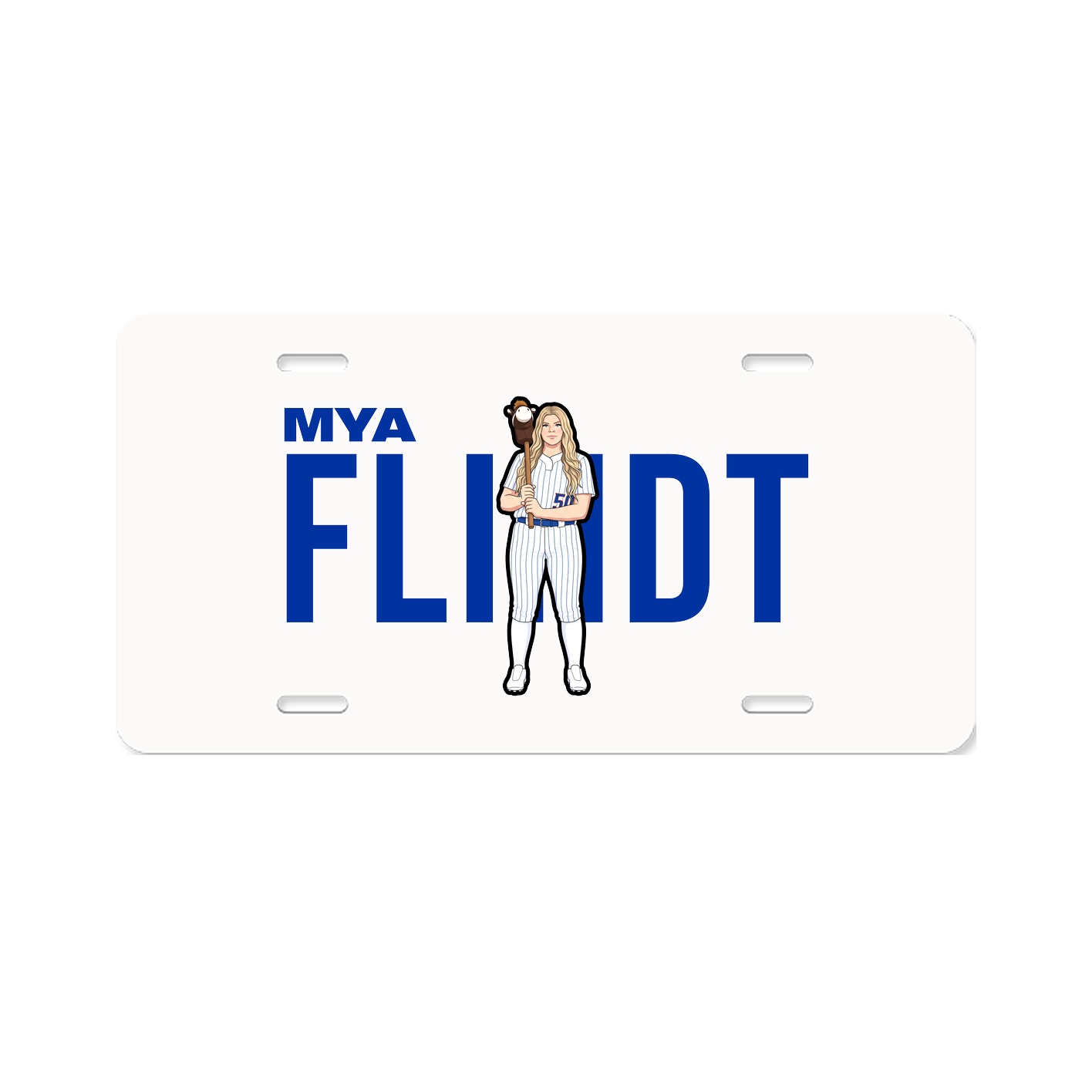 License Plate — Player Name in Classic