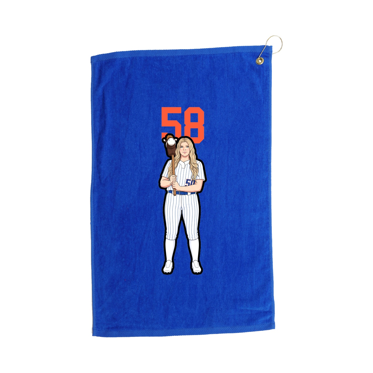 Golf Towel — Number Top in Royal