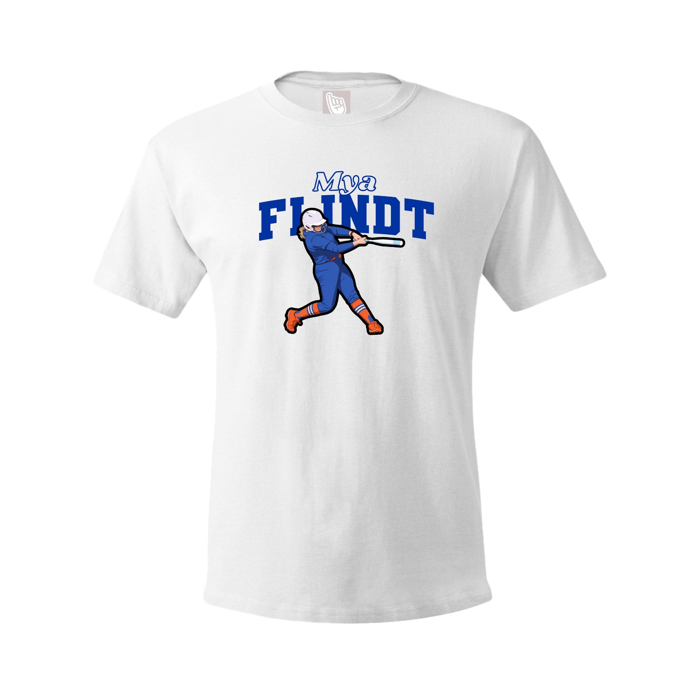 Youth Tee — Name Arch in White