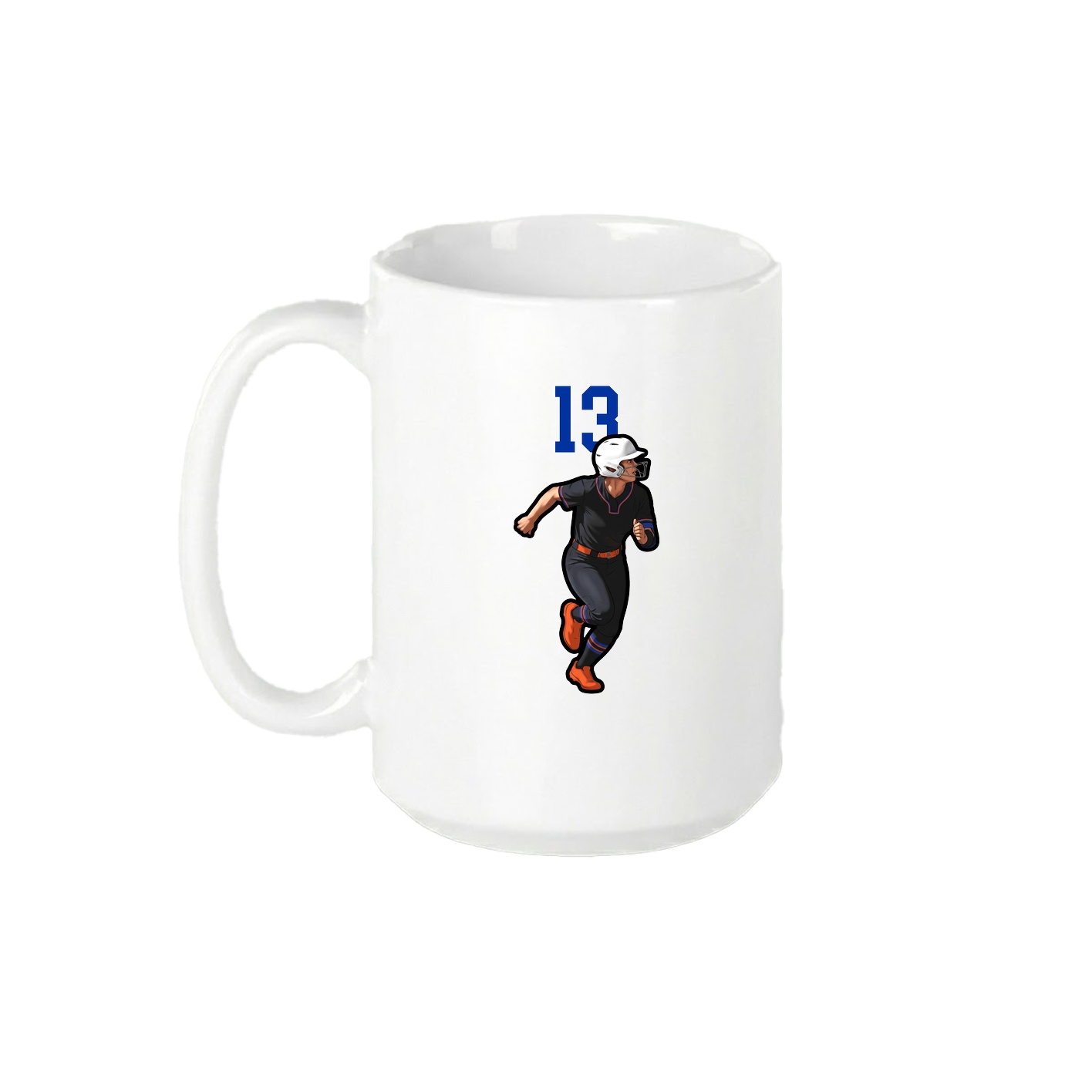 15oz Coffee Mug — Number Top in White
