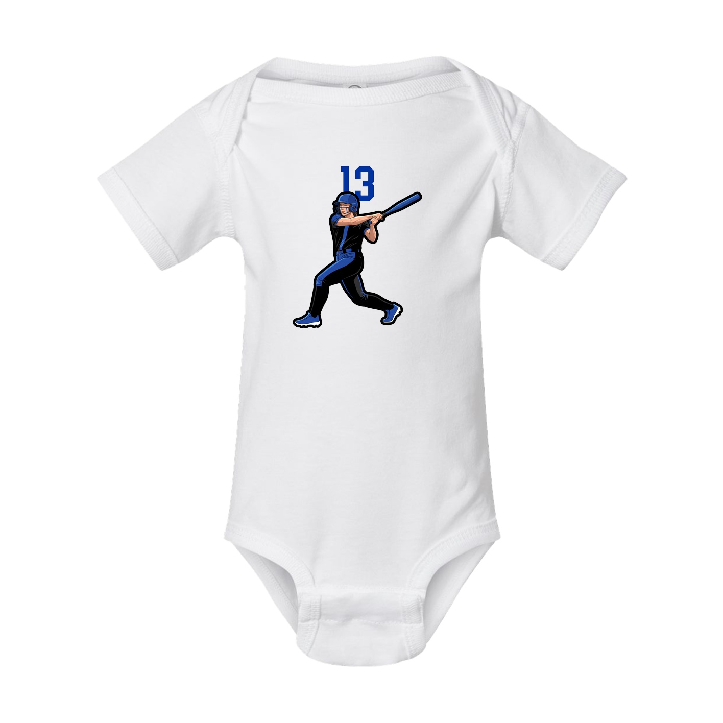 Baby Onesie — Number Top in White