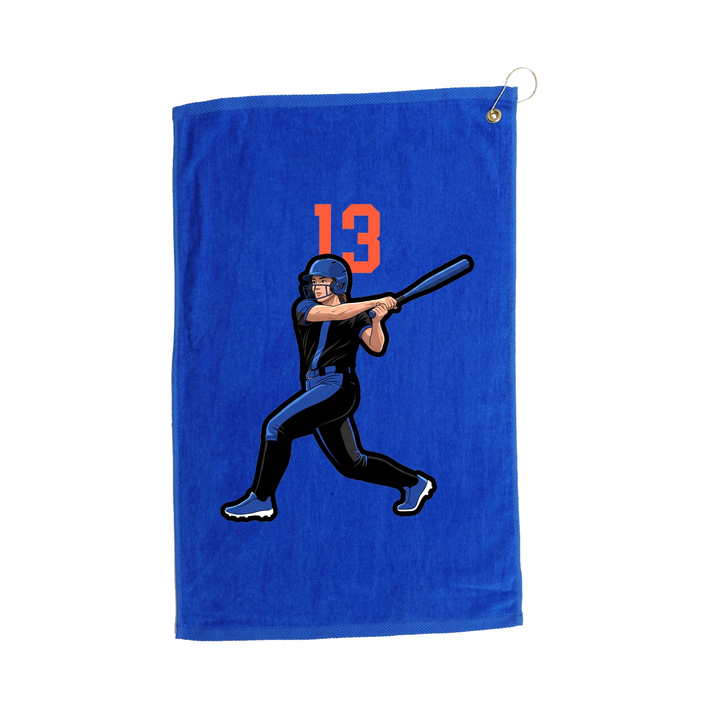 Golf Towel — Number Top in Royal