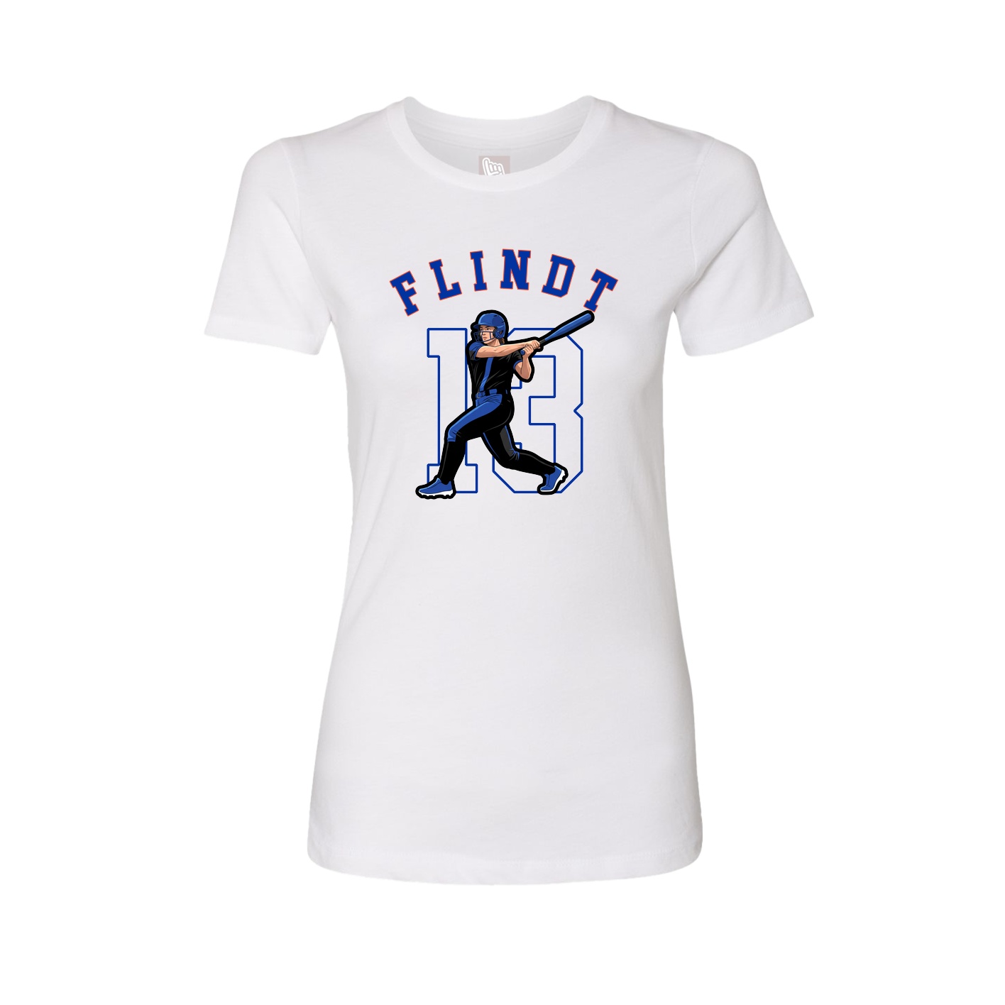 Fitted Women's Tee — Shirsey Arch in White