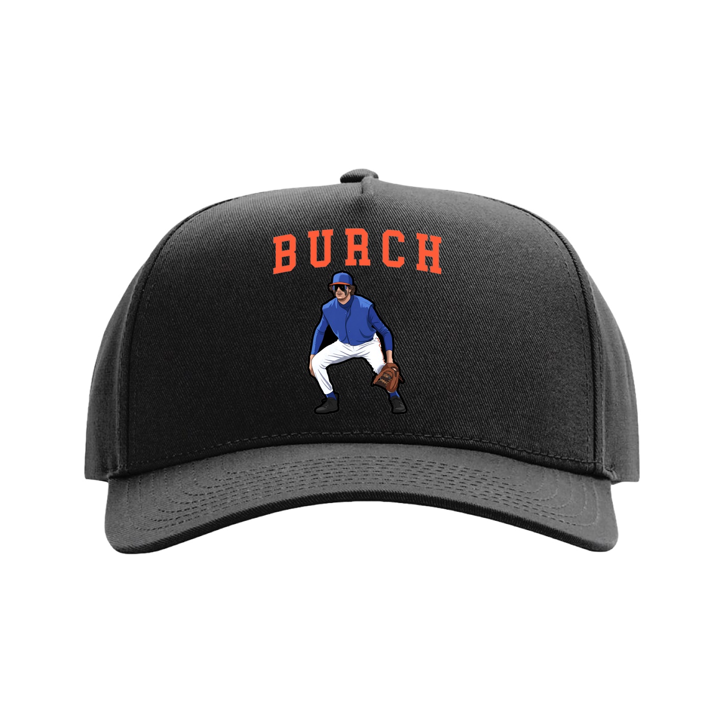 Full Fabric Five-Panel Champ Cap — Shirsey in Black