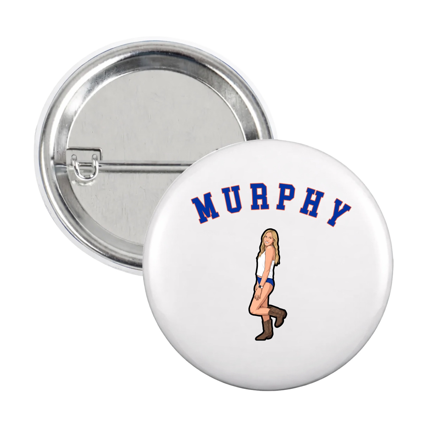 Game Day Button — Shirsey Arch in White