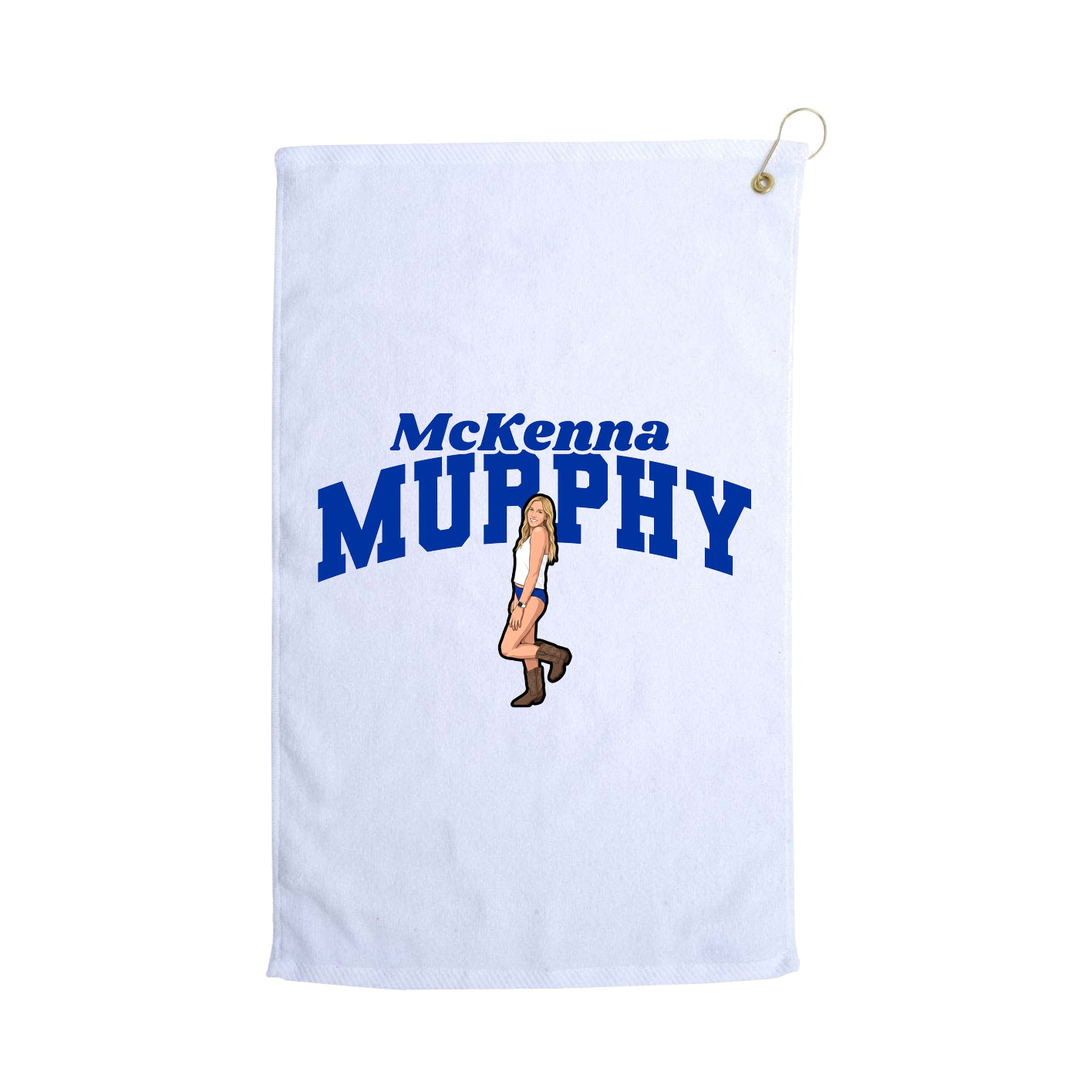 Golf Towel — Signature Arch in White