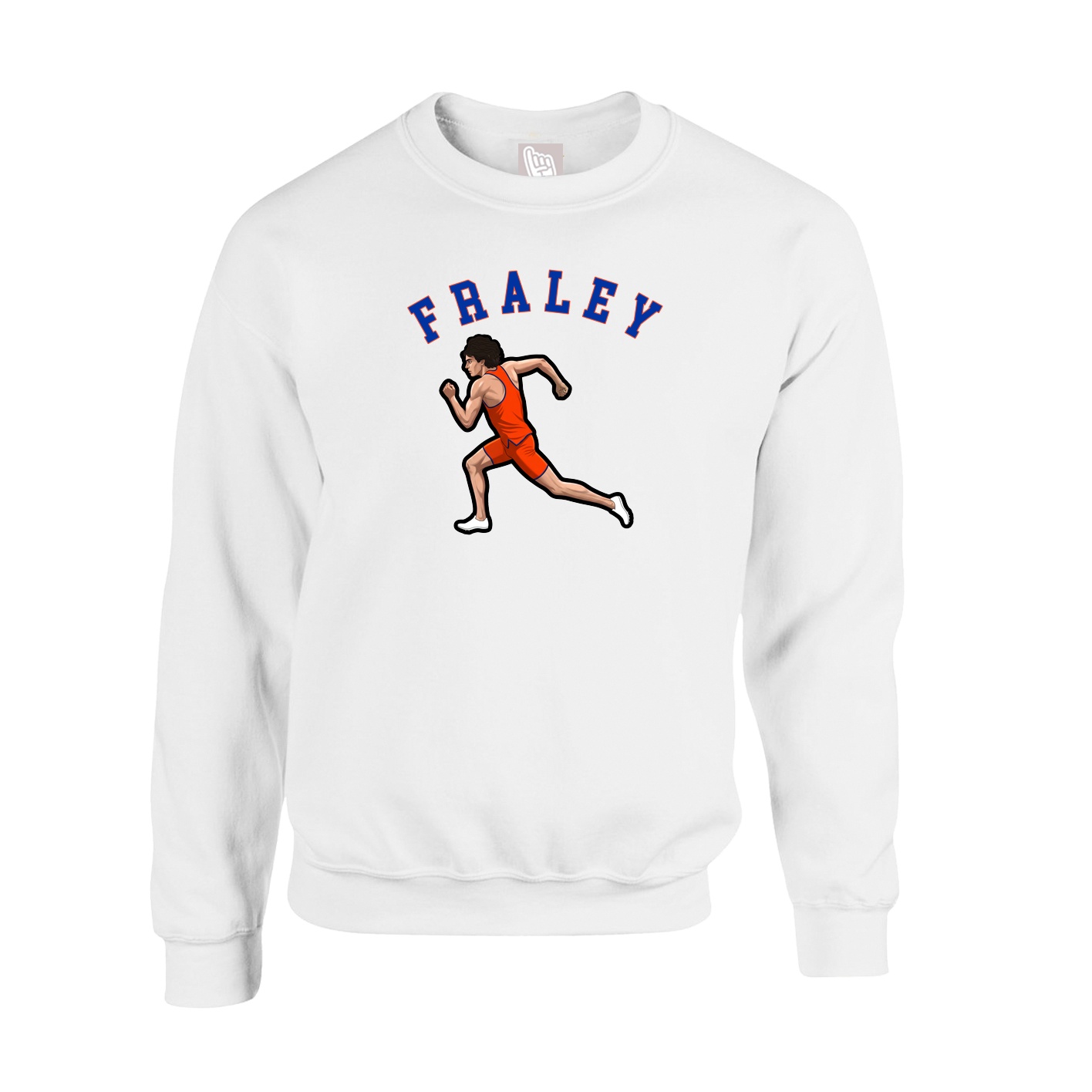 Fleece Crew — Shirsey Arch in White