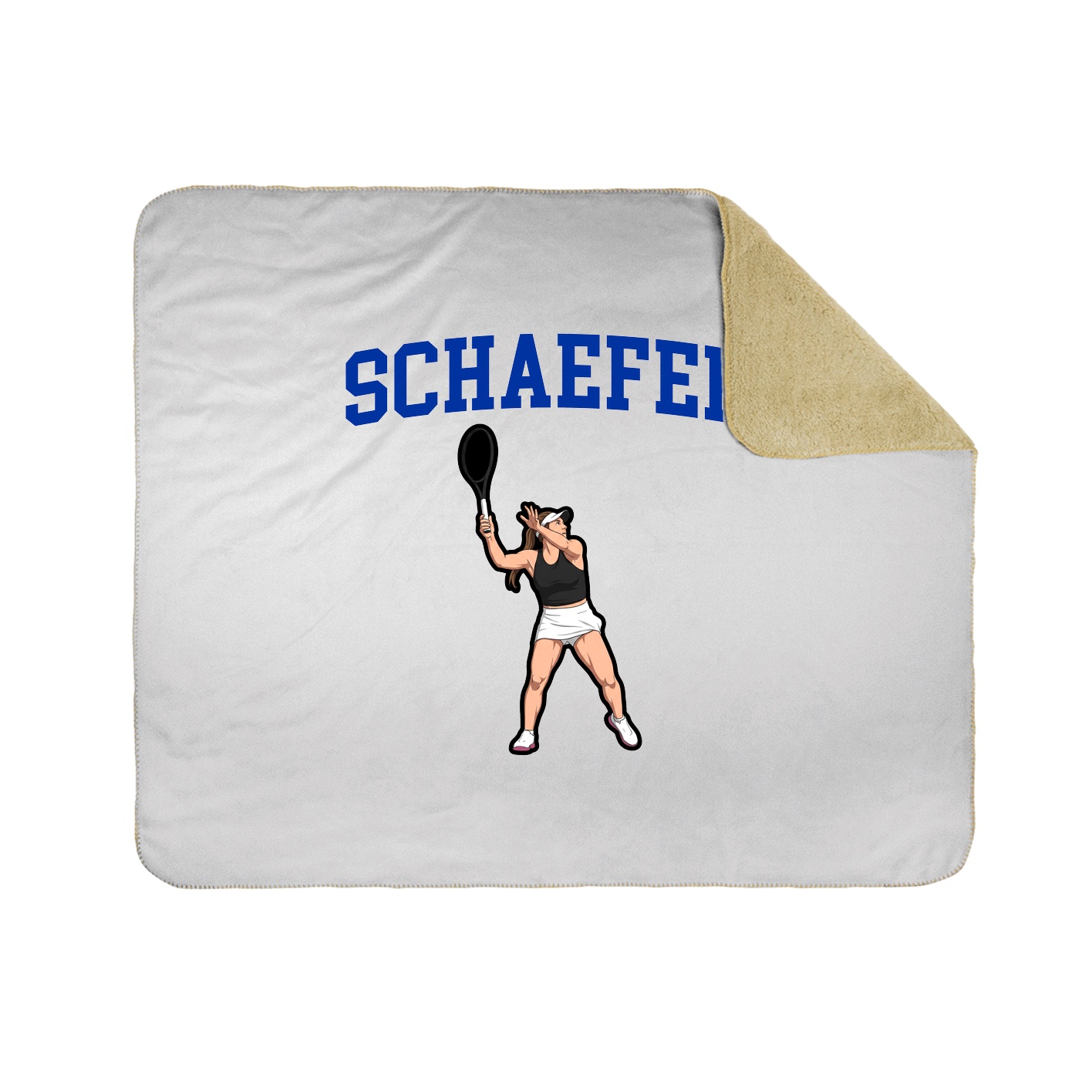 Throw Blanket — Shirsey in White