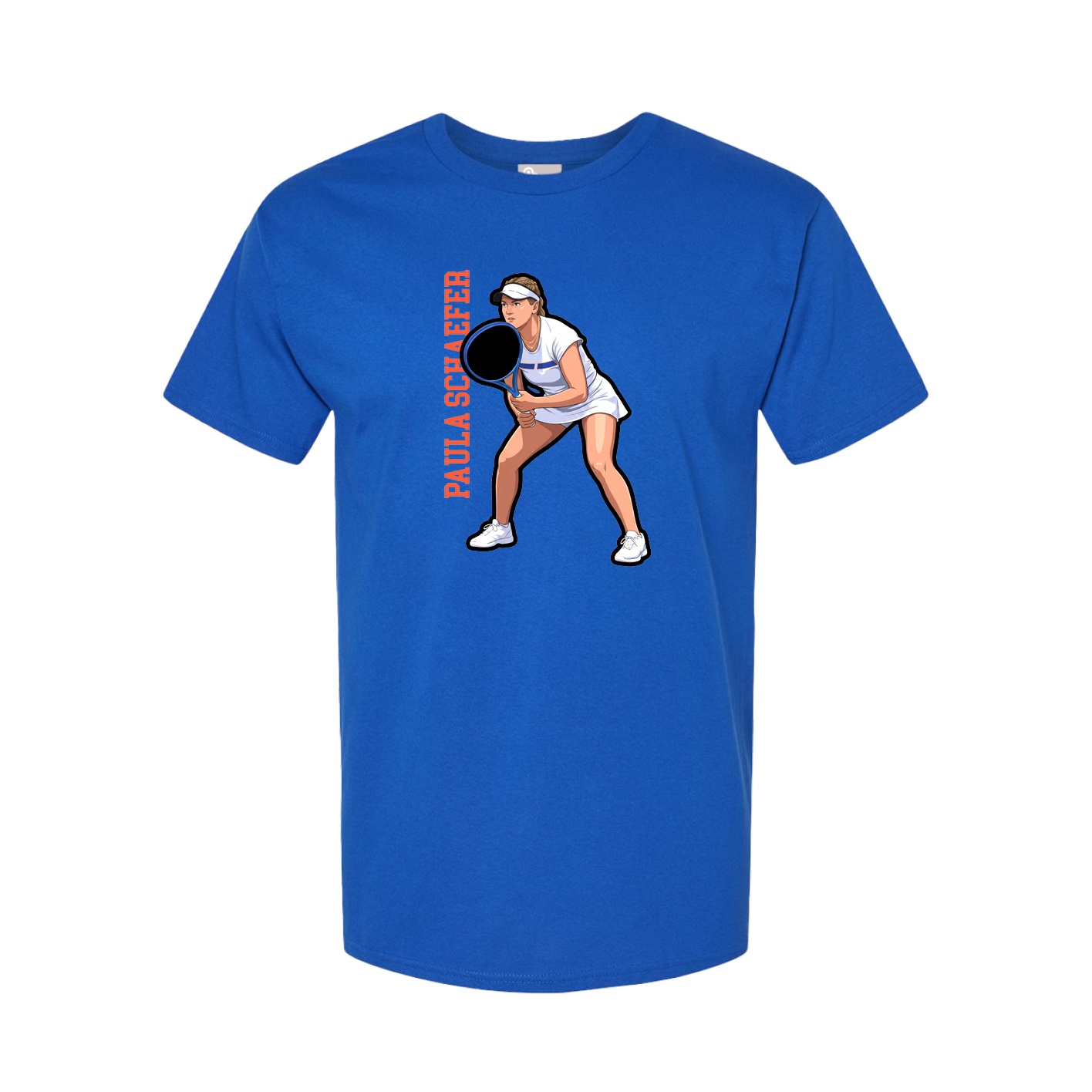 Youth Tee — Name Vertical in Royal