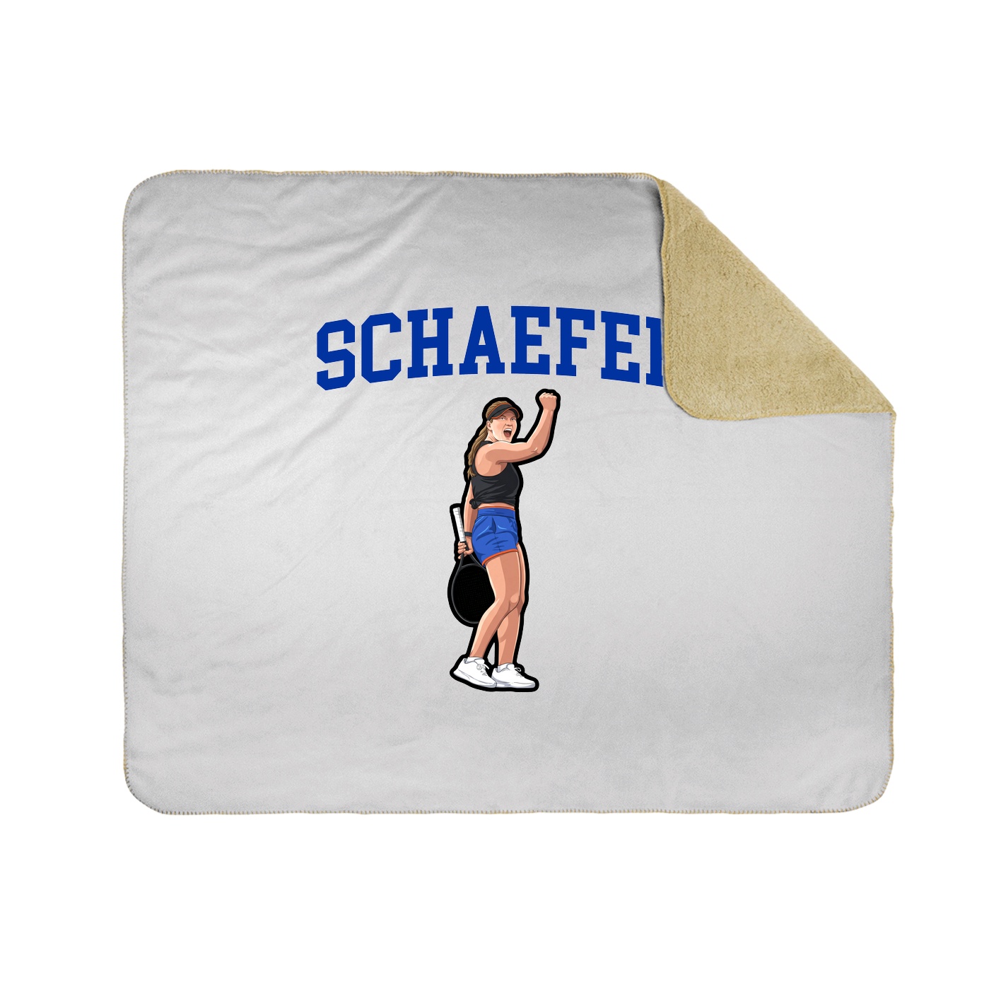 Throw Blanket — Shirsey in White