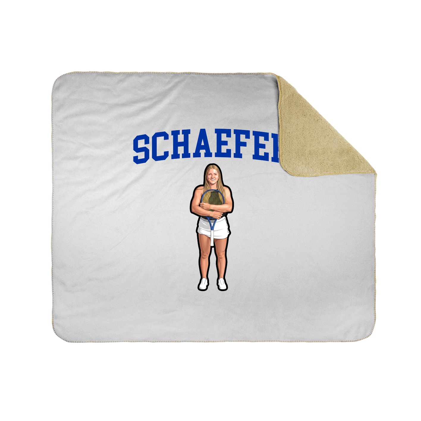 Throw Blanket — Shirsey in White