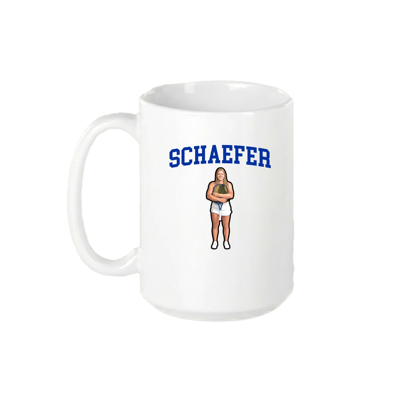 15oz Coffee Mug — Shirsey in White