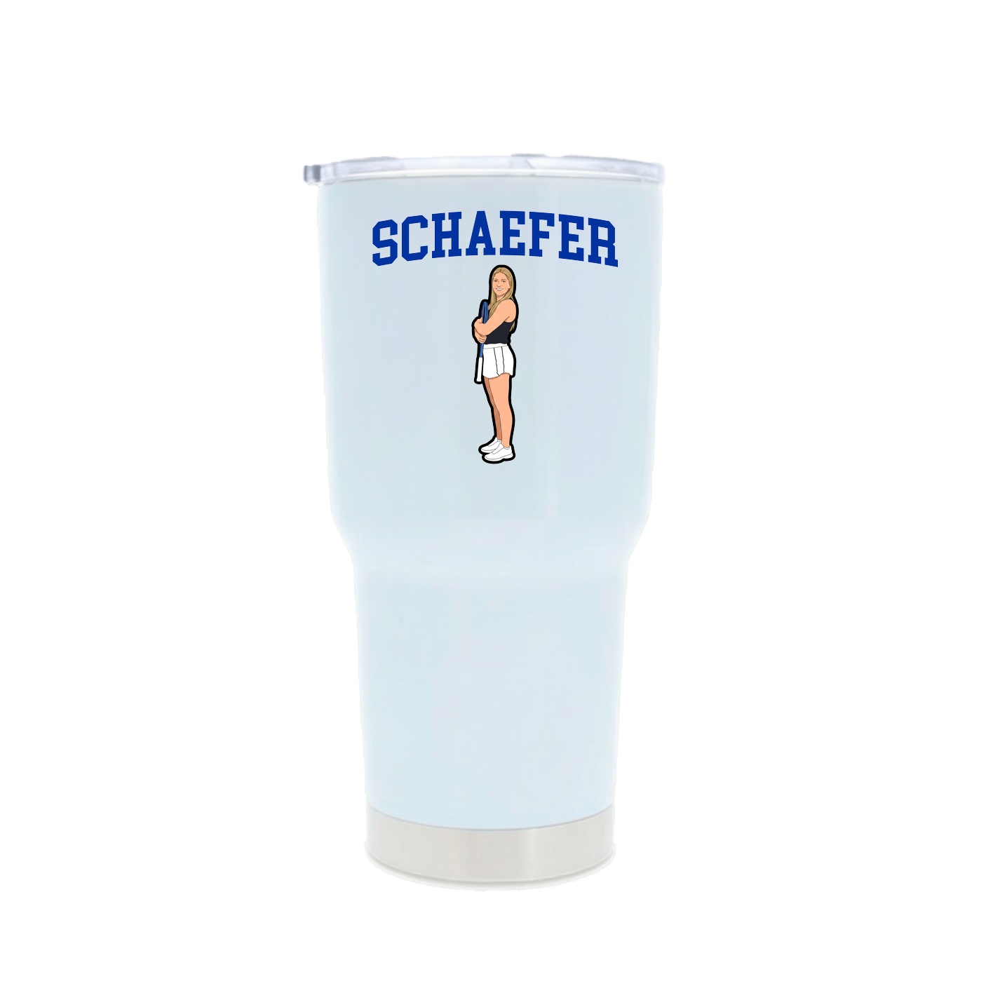 30oz Stainless Steel Tumbler — Shirsey in White