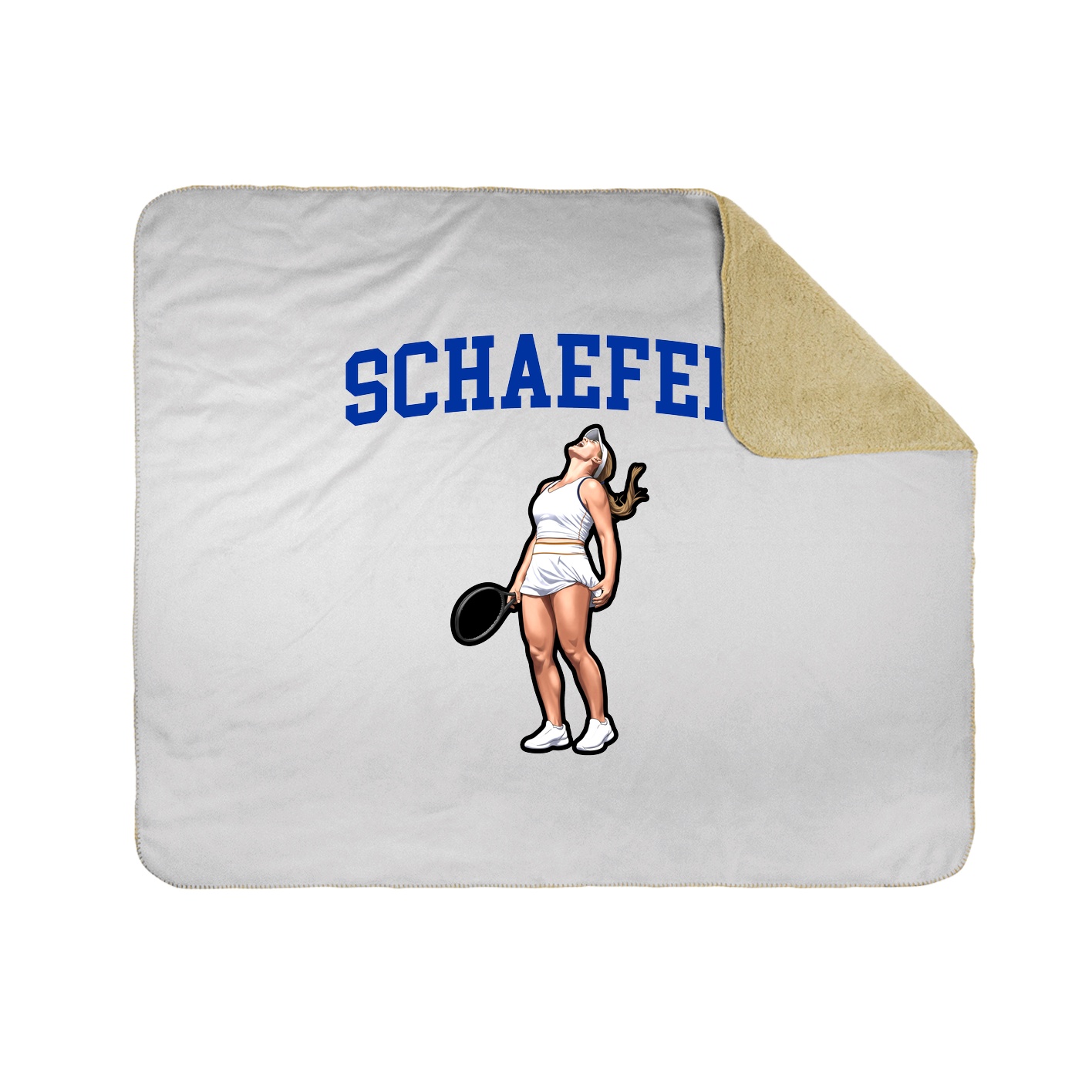 Throw Blanket — Shirsey in White