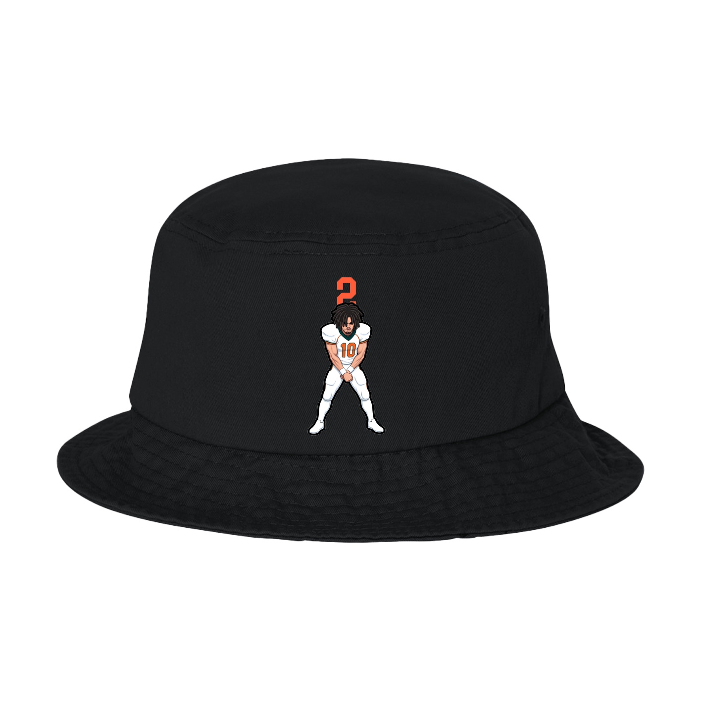Bucket Cap — Number Top in Black