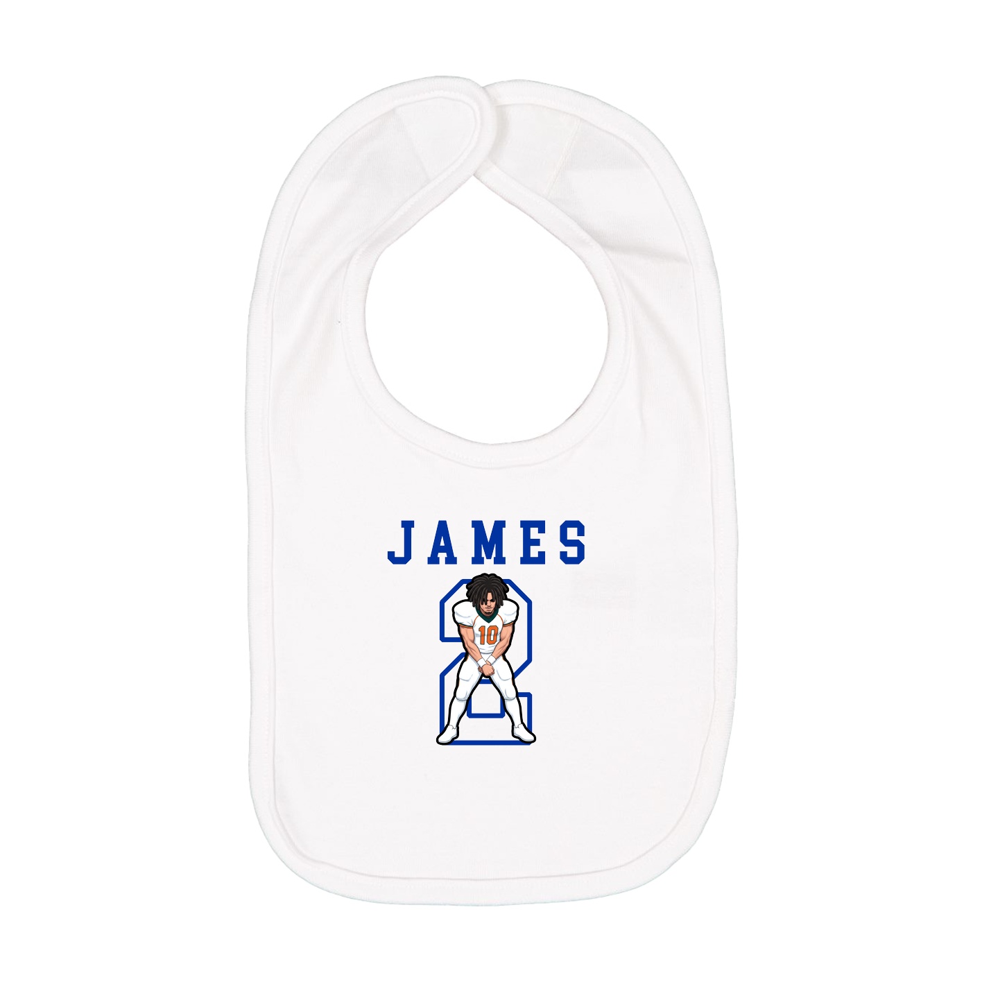 Infant Bib — Shirsey in White