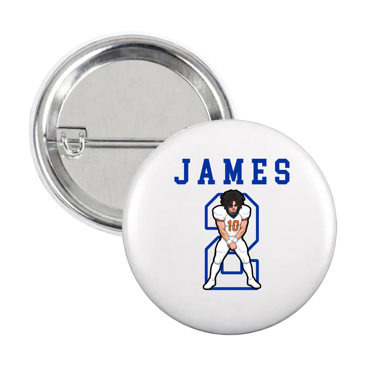 Game Day Button — Shirsey in White