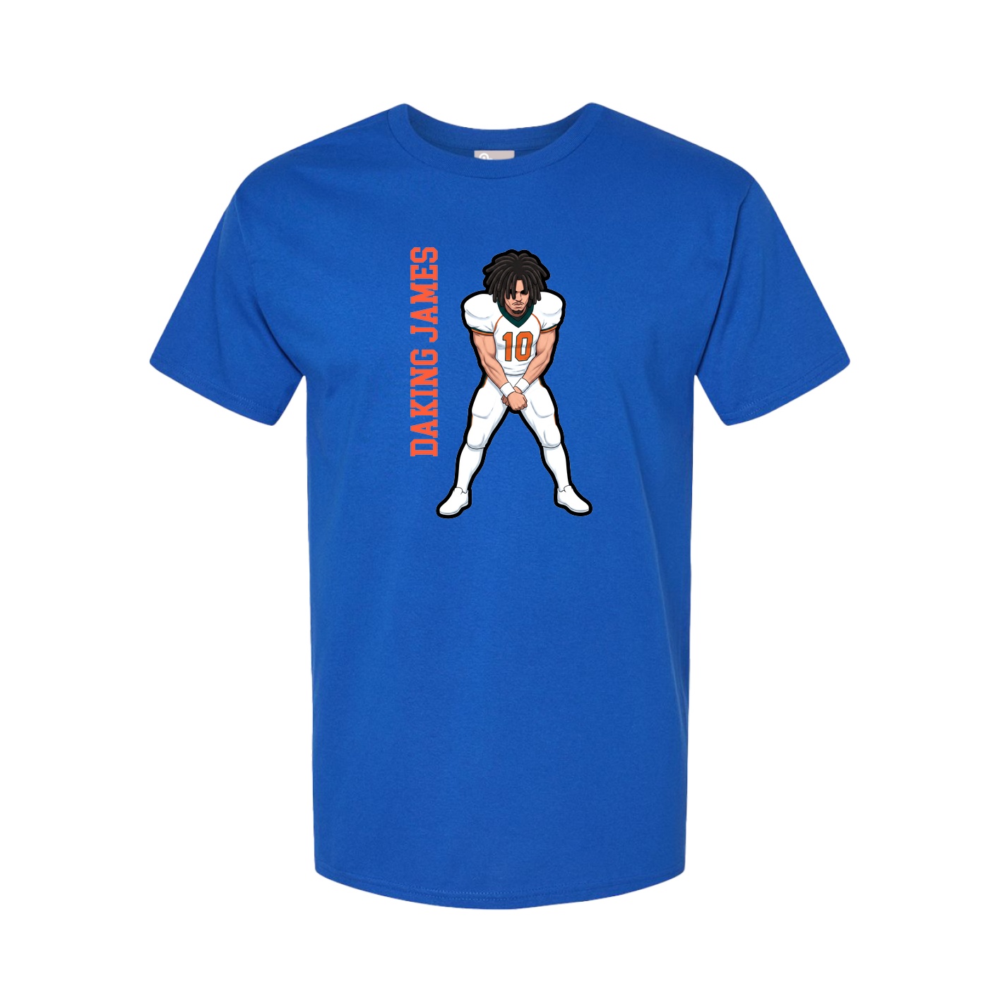 Tee — Name Vertical in Royal