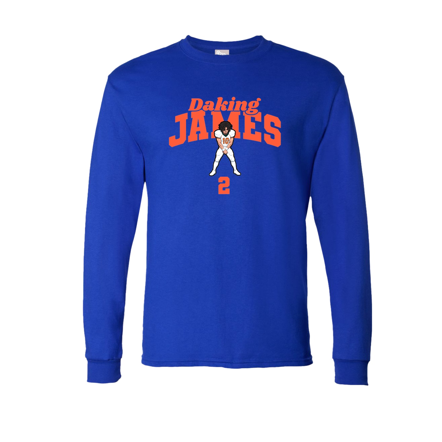Long Sleeve Tee — Signature Arch in Royal