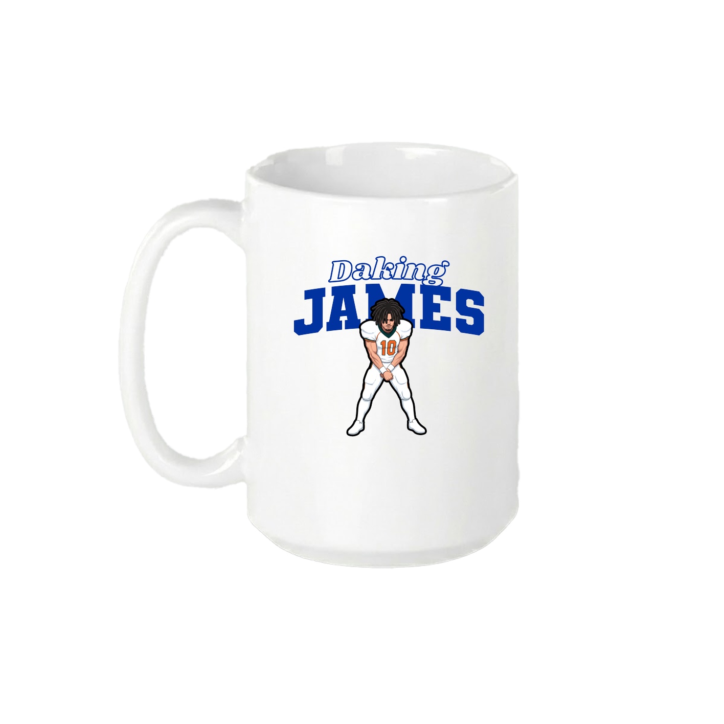 15oz Coffee Mug — Name Arch in White