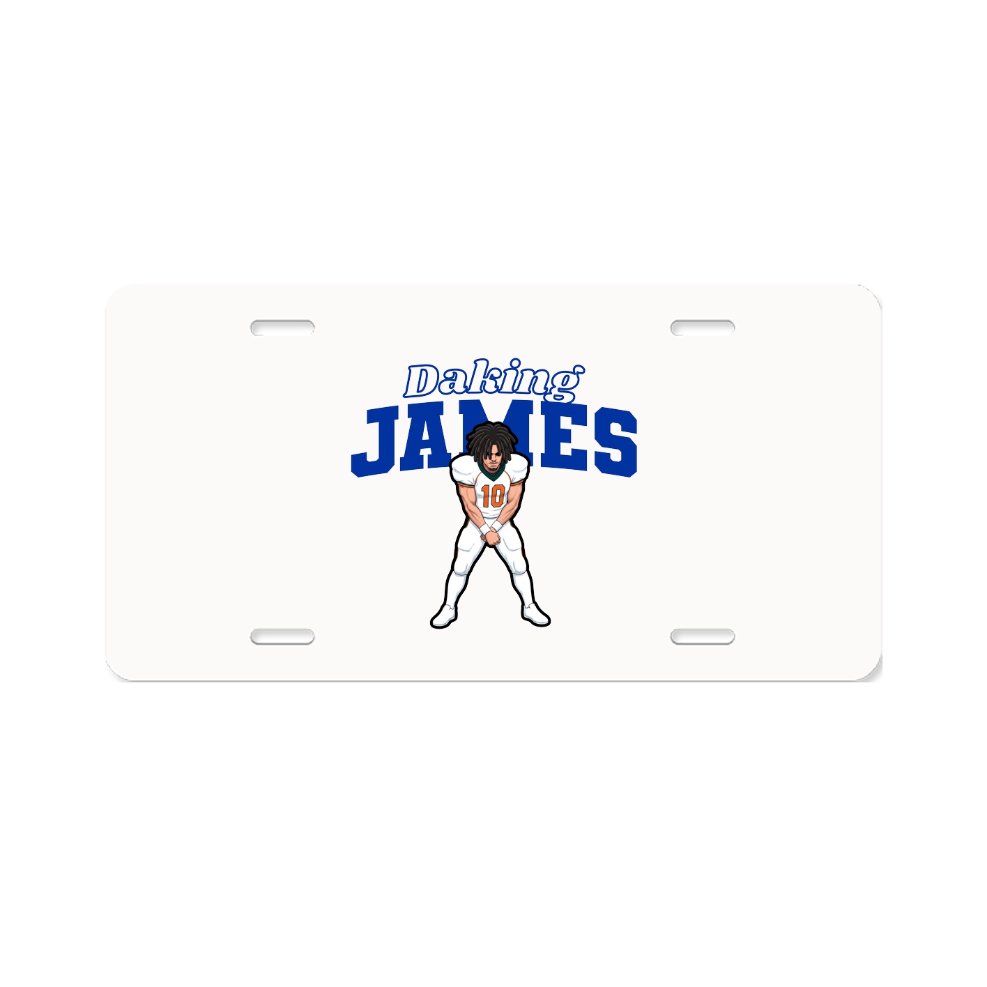 License Plate — Name Arch in Classic