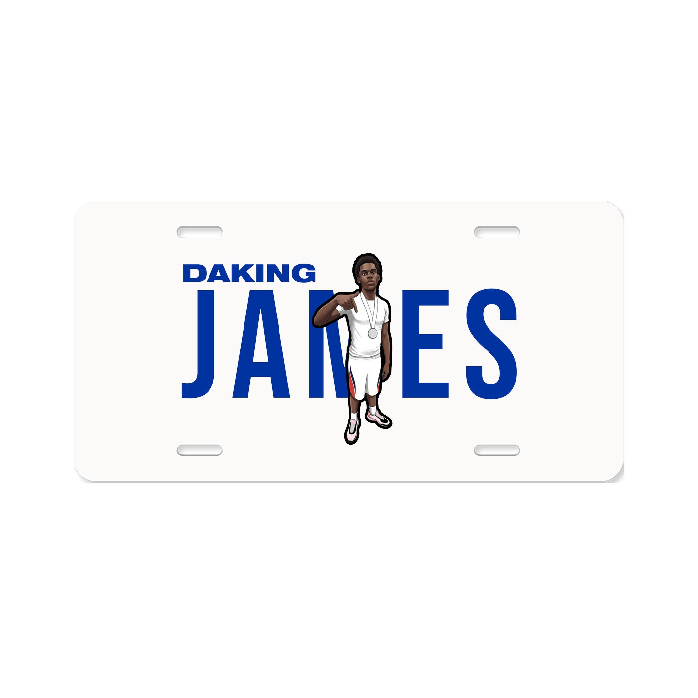 License Plate — Player Name in Classic