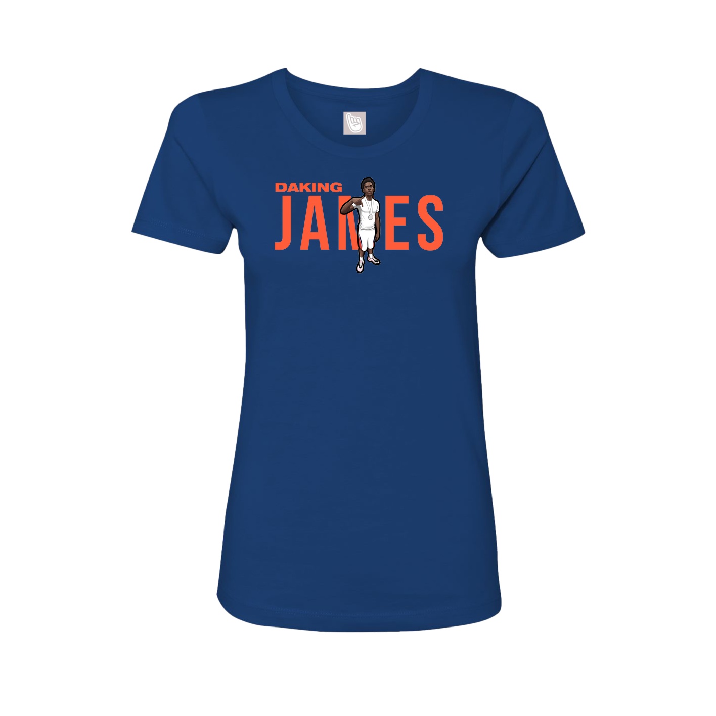 Womens Tee — Player Name in Royal