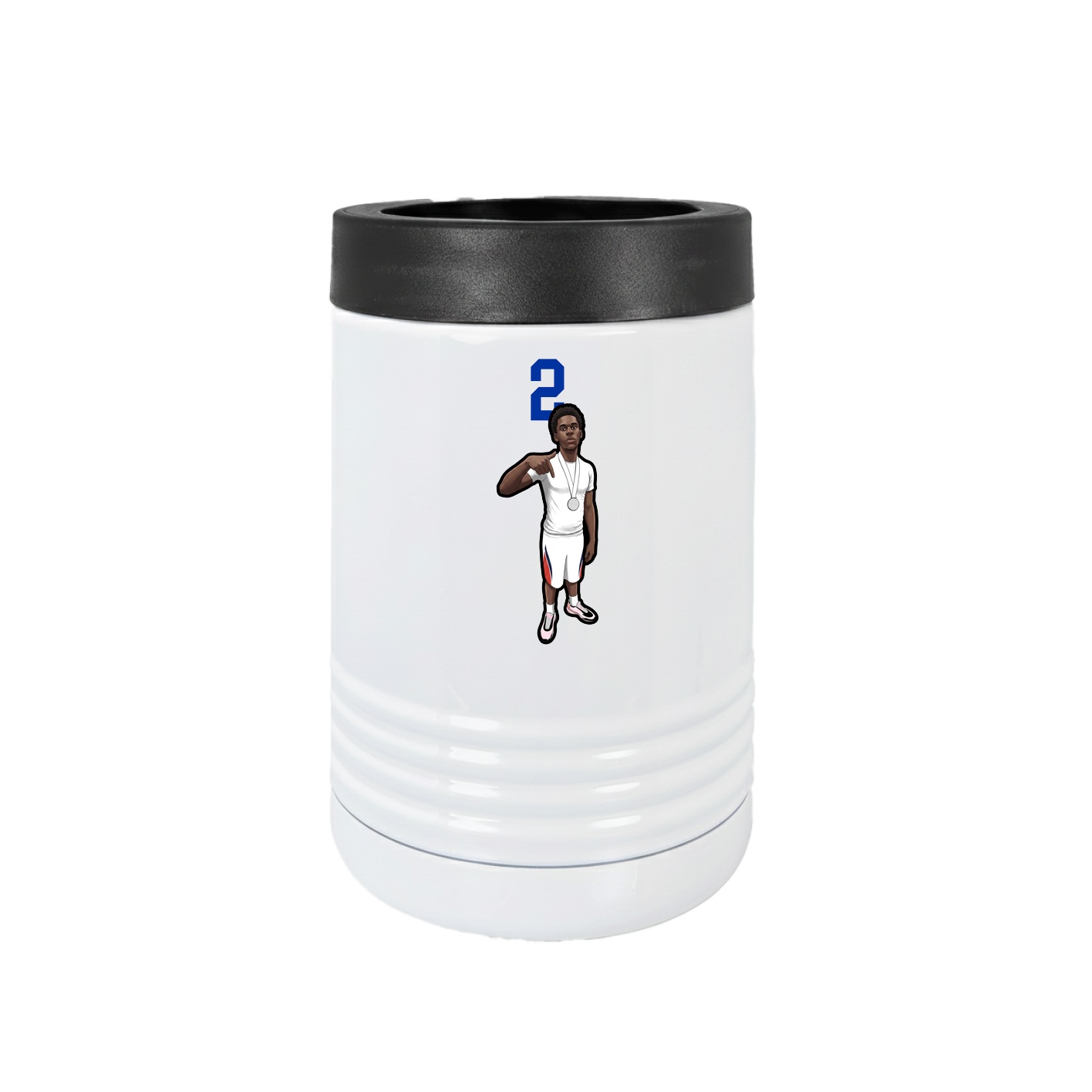 Beverage Holder — Number Top in White