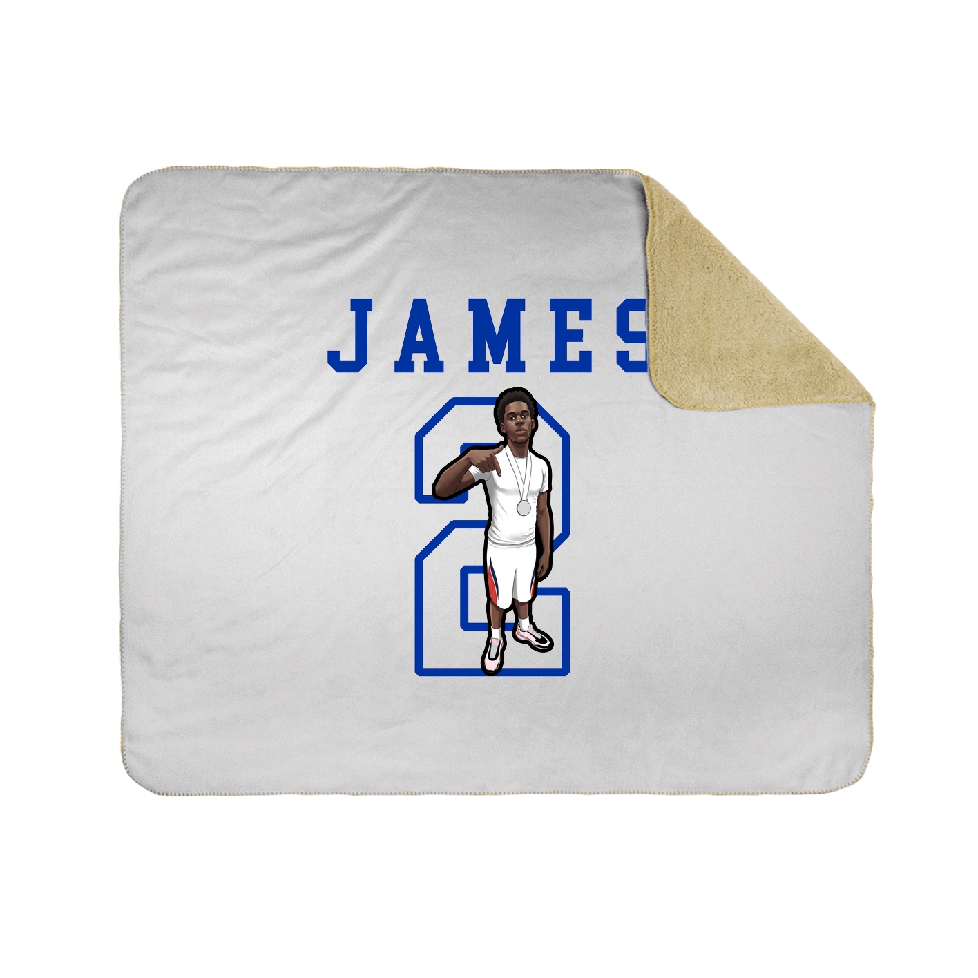 Throw Blanket — Shirsey in White