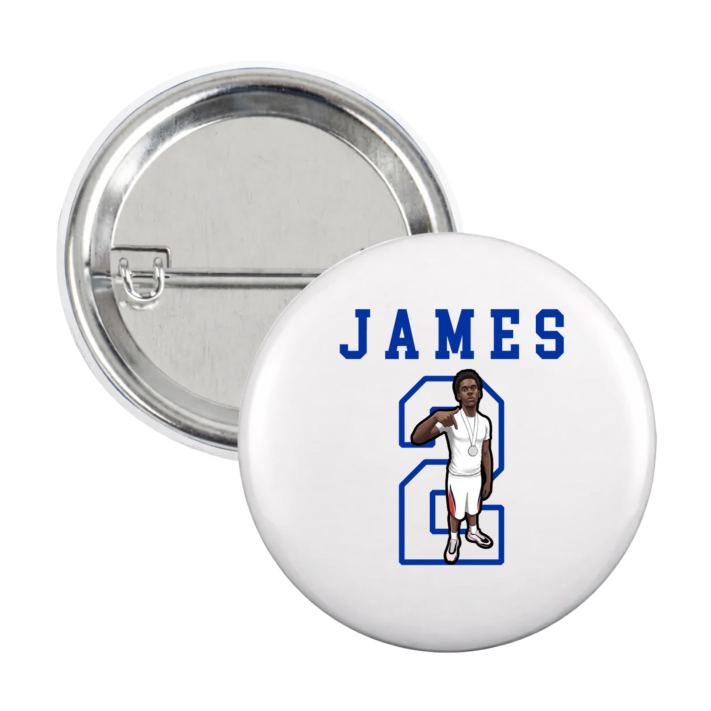 Game Day Button — Shirsey in White
