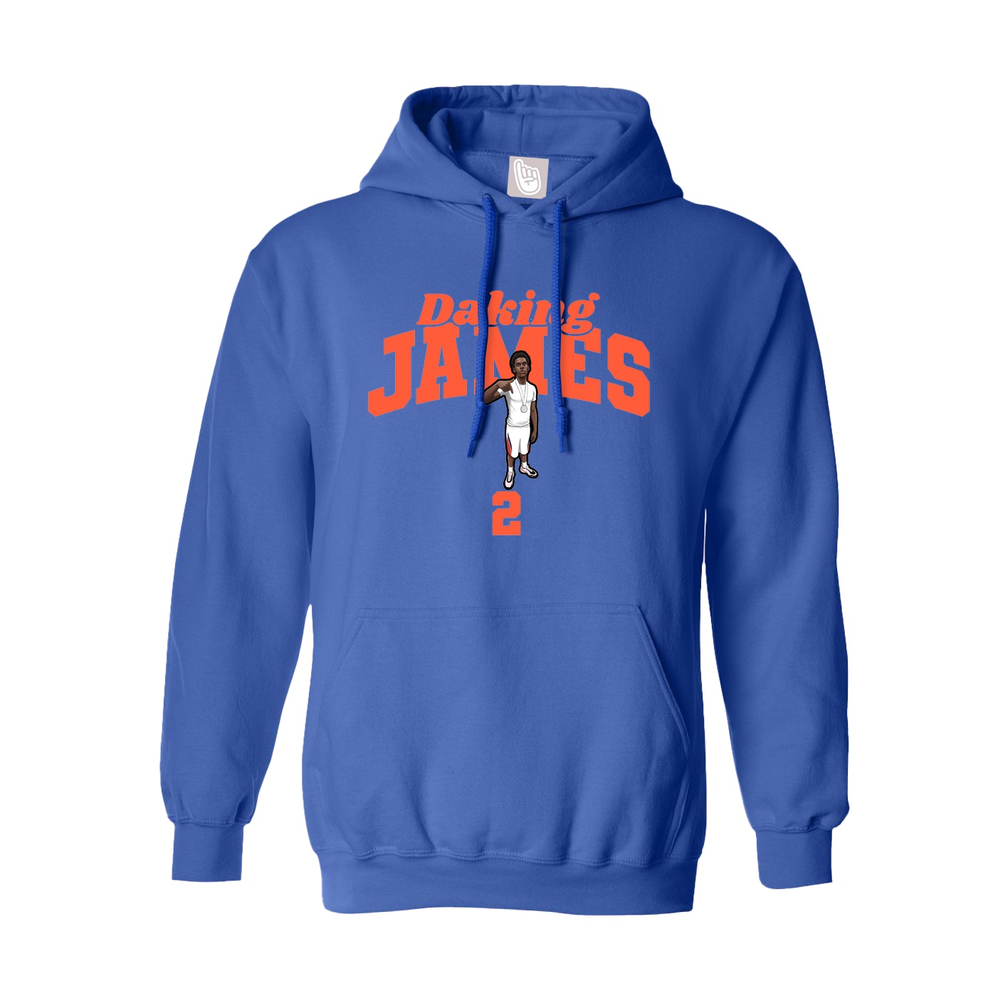 Youth Hoodie — Signature Arch in Royal