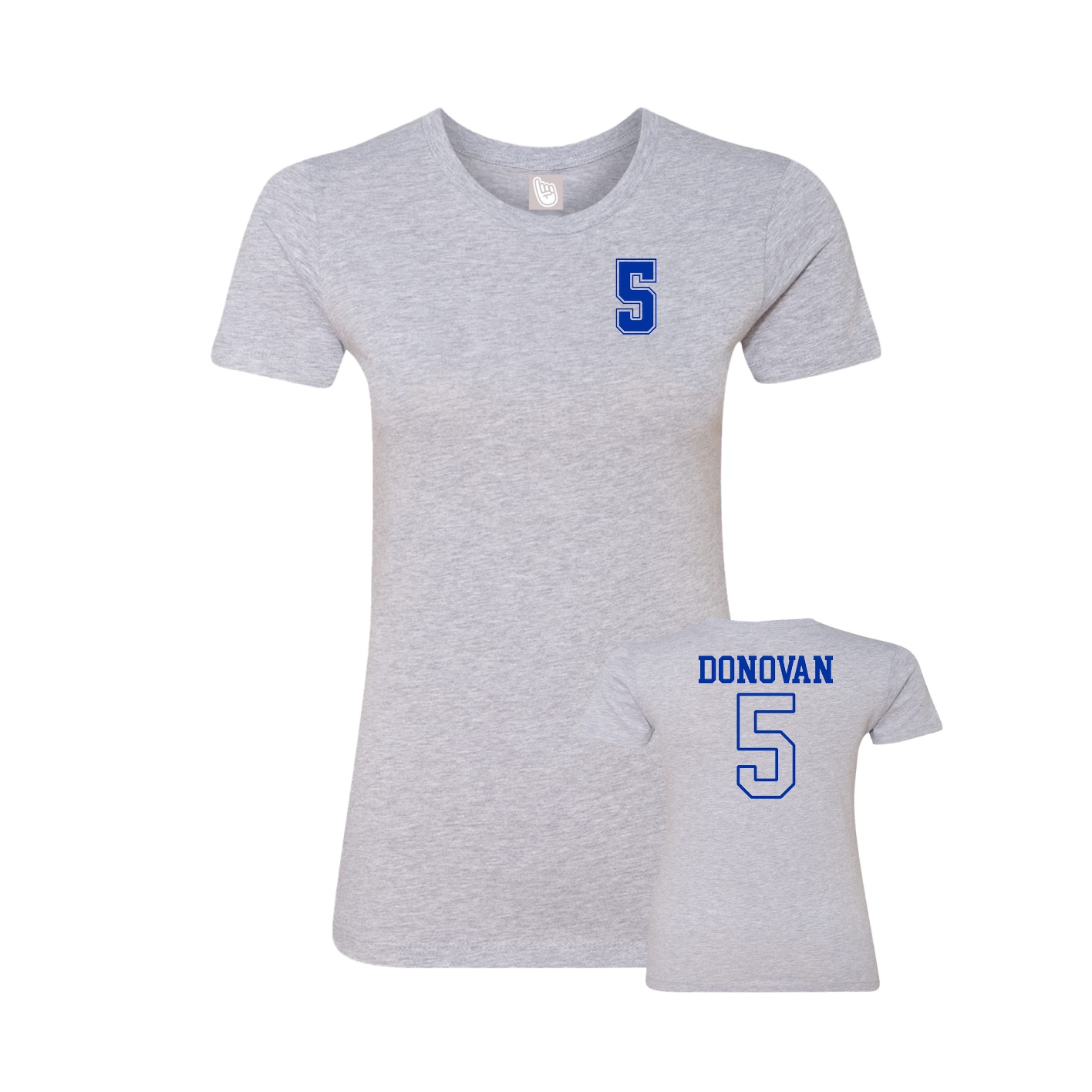 Womens Tee — Chest Back in Grey