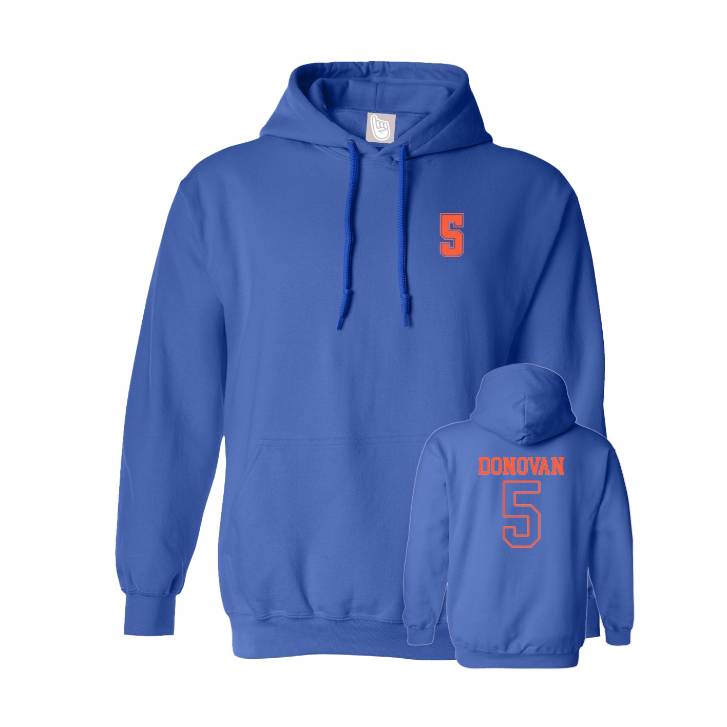 Youth Hoodie — Chest Back in Royal