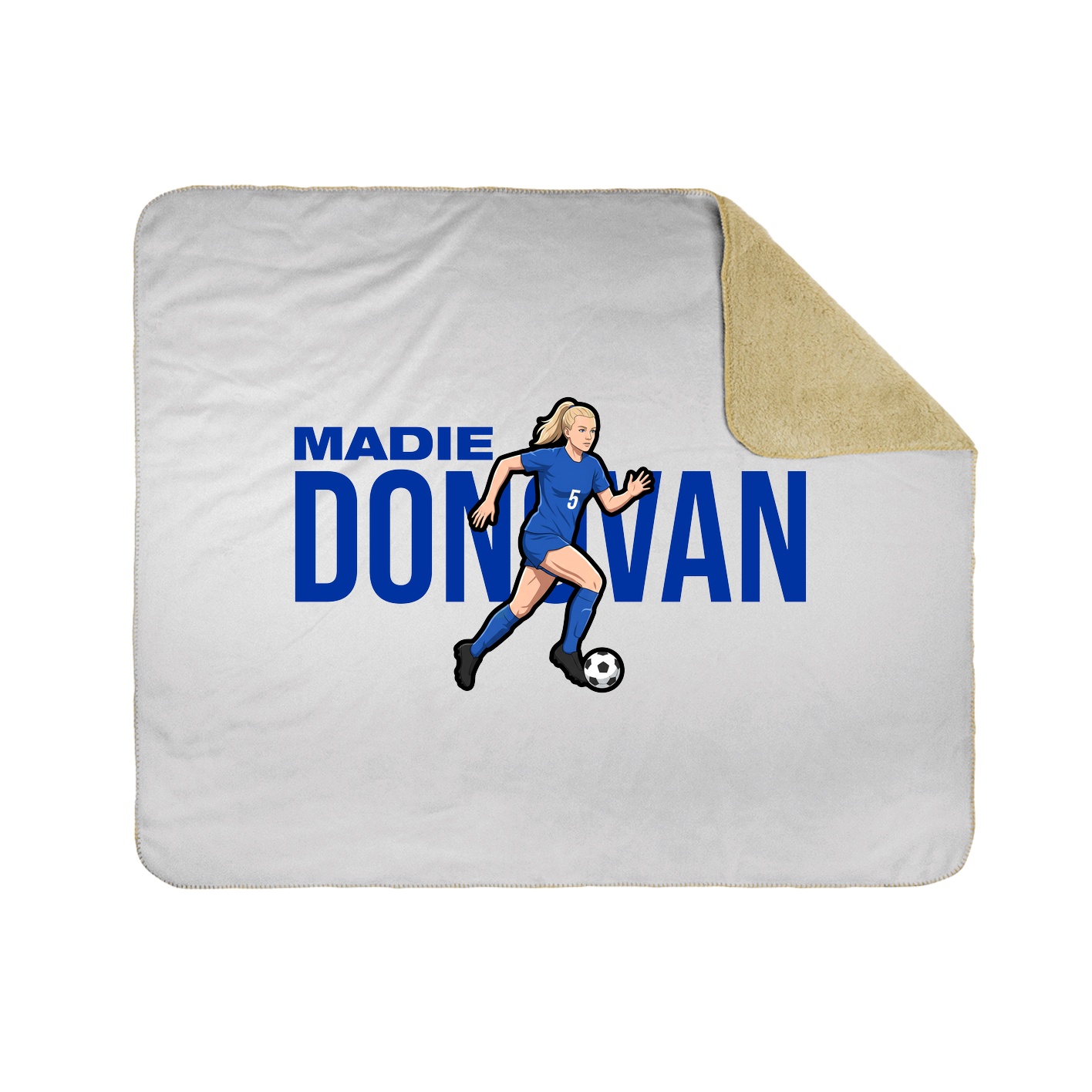 Throw Blanket — Player Name in White
