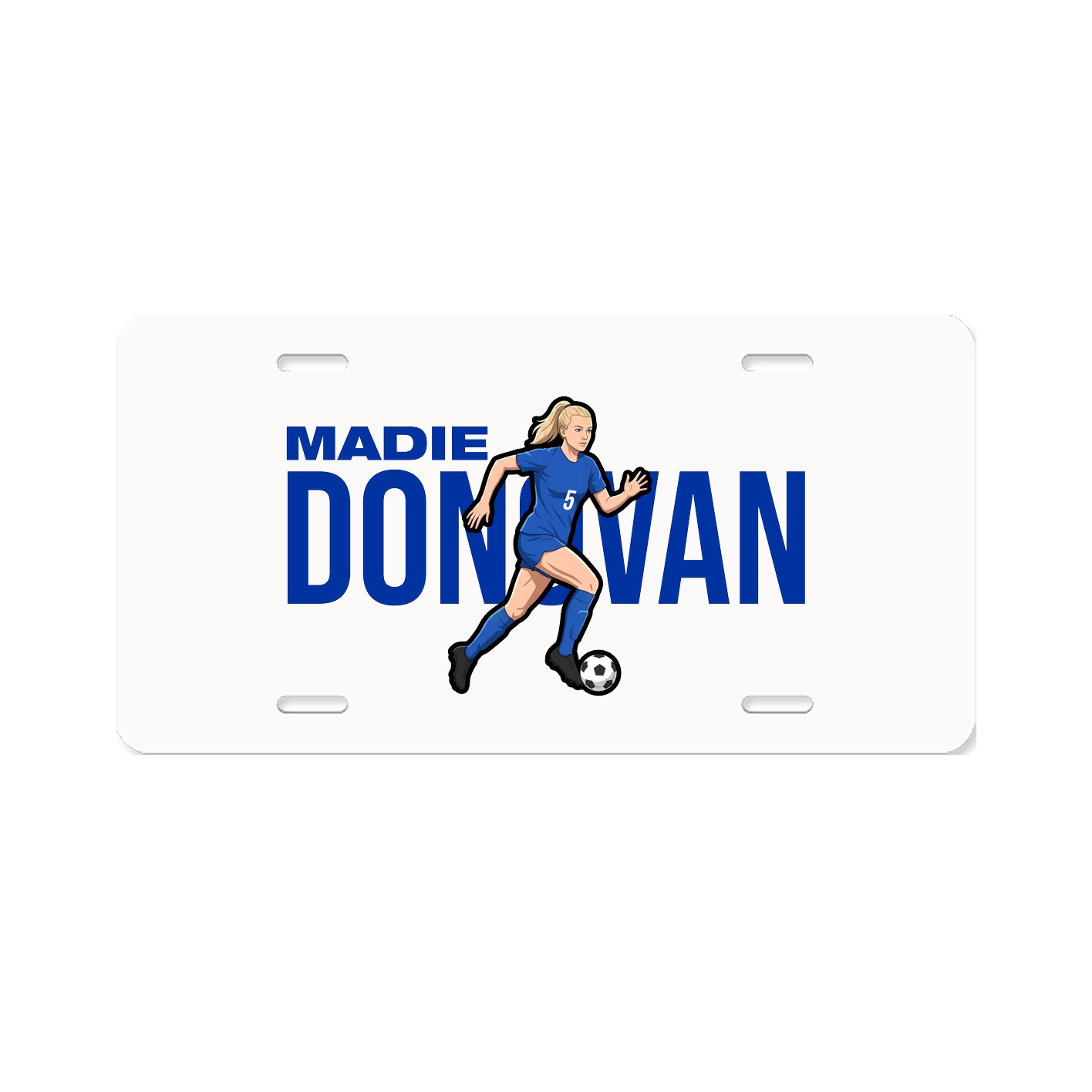 License Plate — Player Name in Classic