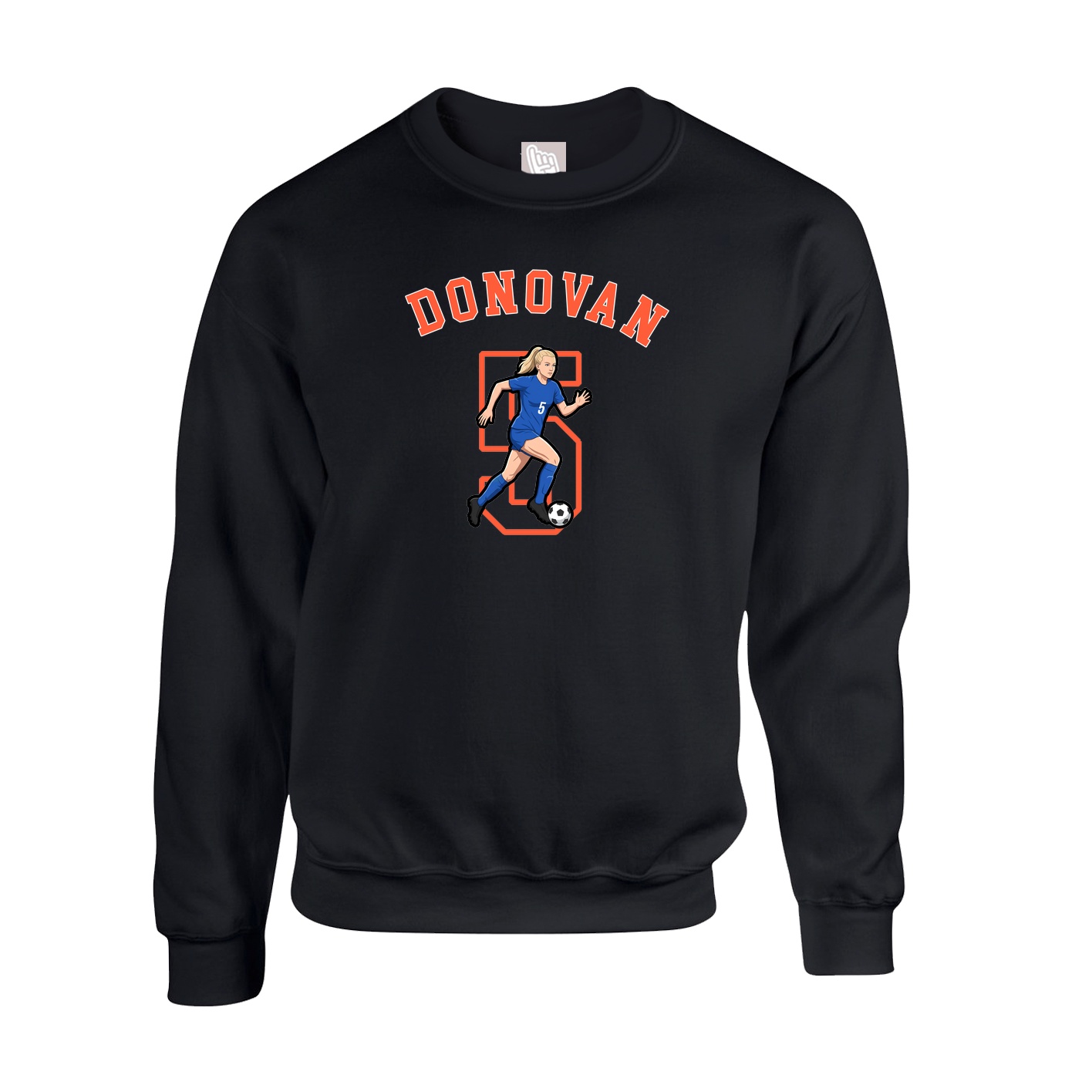 Fleece Crew — Shirsey Arch in Black
