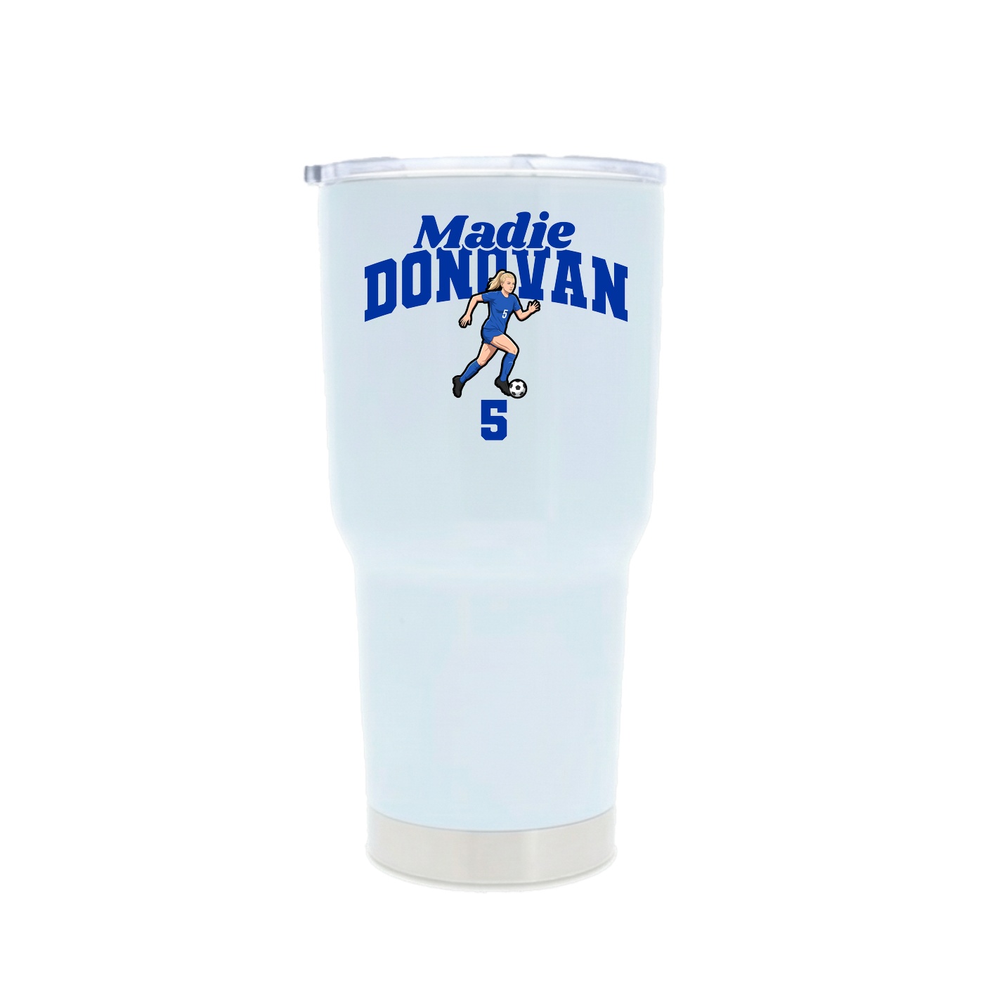 30oz Stainless Steel Tumbler — Signature Arch in White