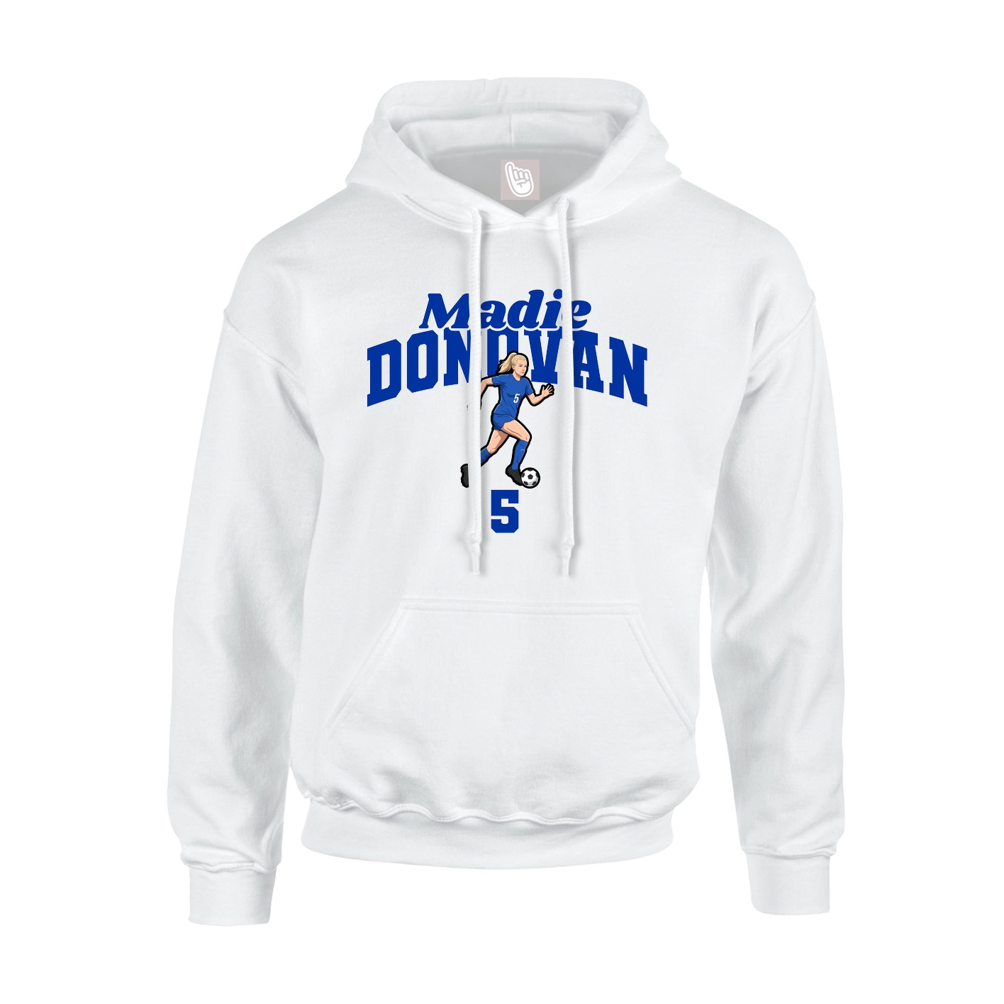 Hoodie — Signature Arch in White