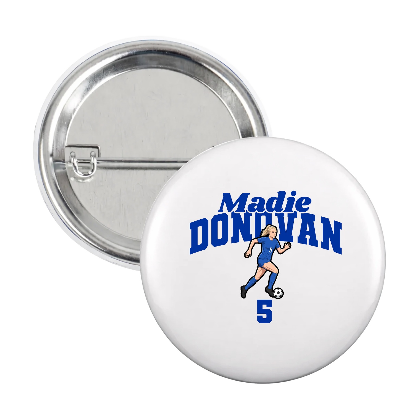 Game Day Button — Signature Arch in White